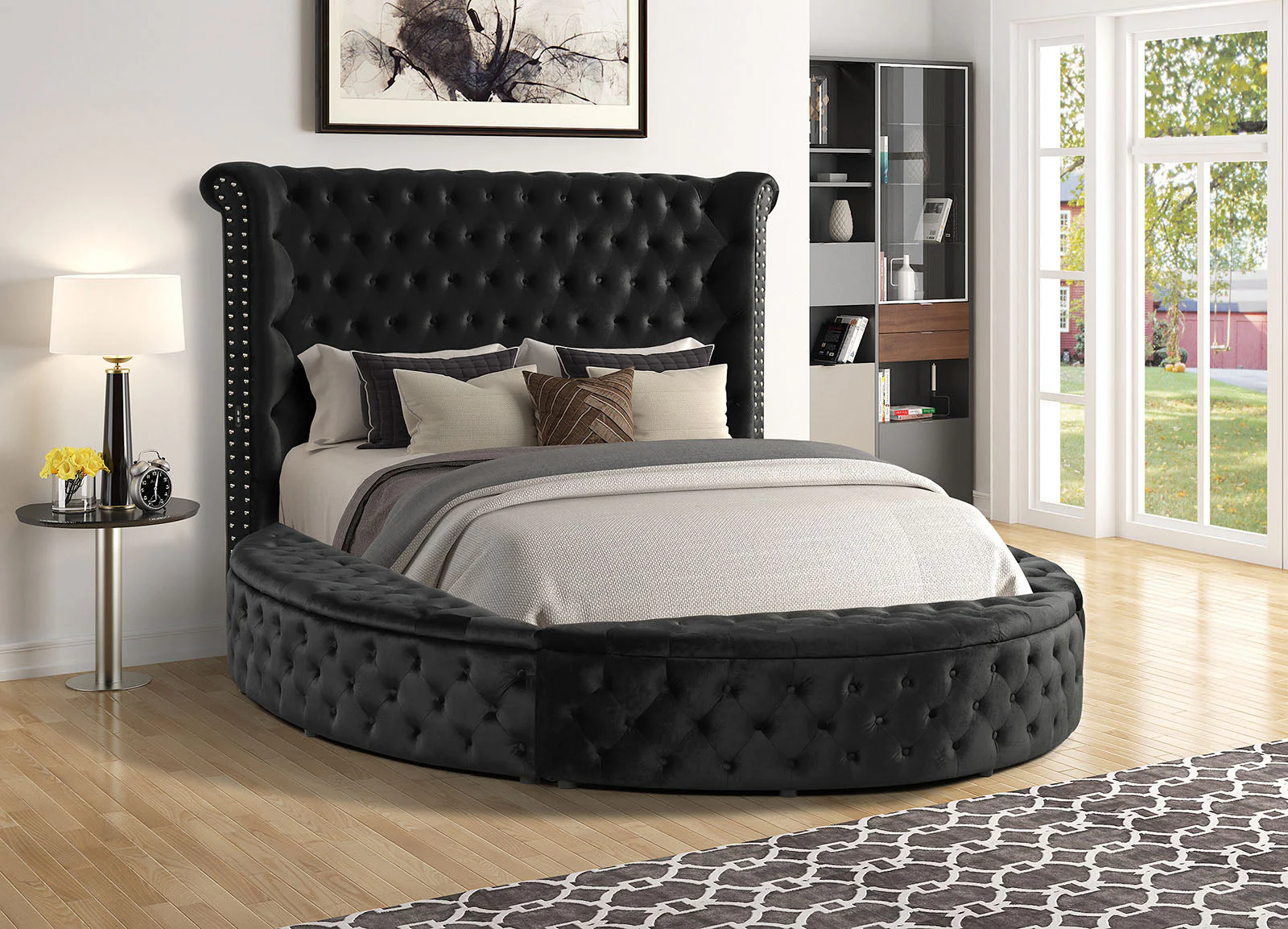 Sansom Black 4-Piece Queen Bedroom Set - Image 2