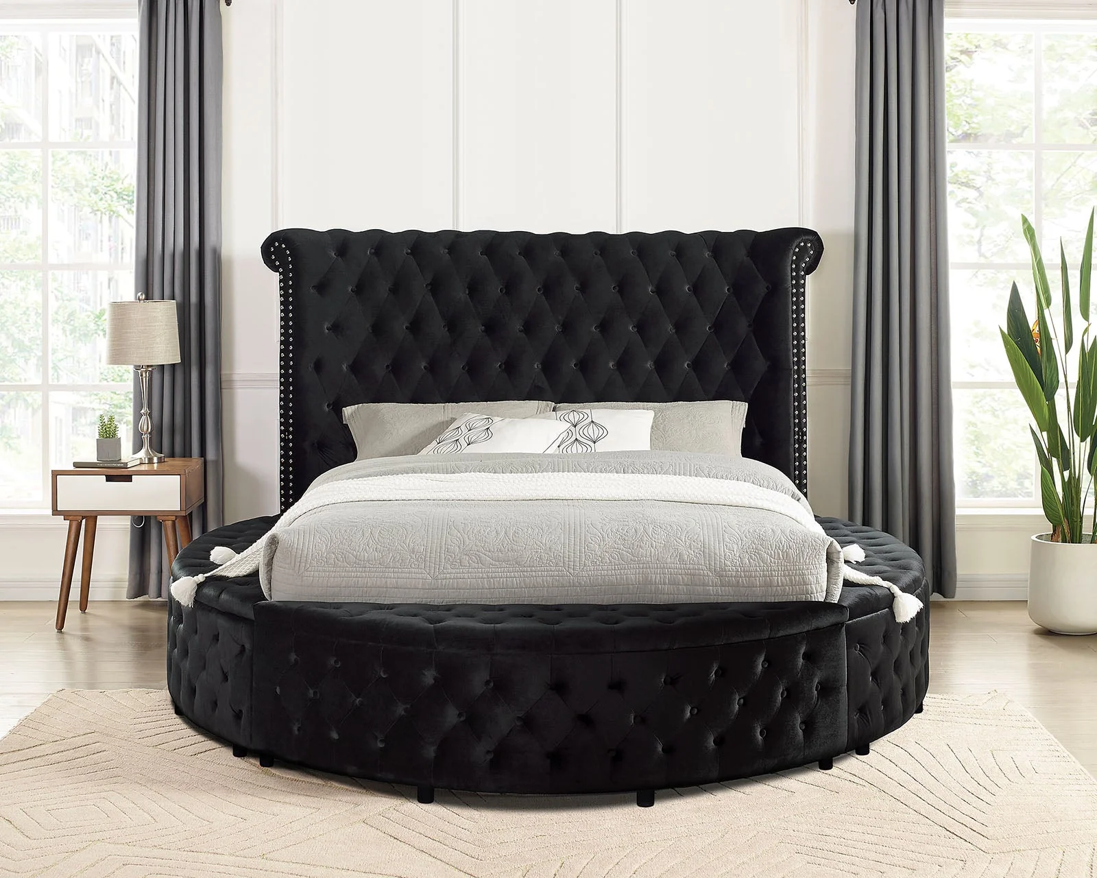 Sansom Black 4-Piece Queen Bedroom Set - Image 3