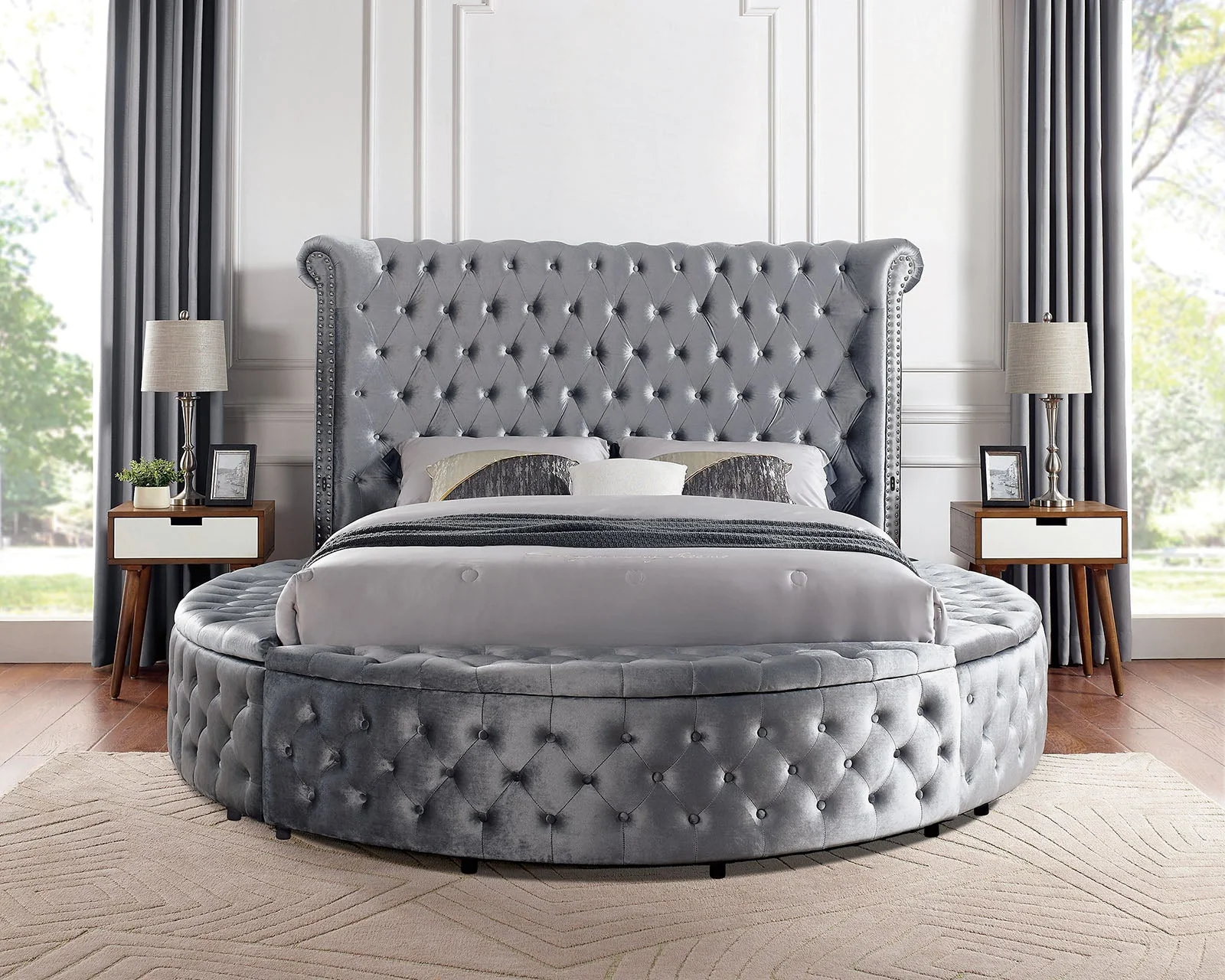 Sansom Gray 4-Piece Queen Bedroom Set - Image 3