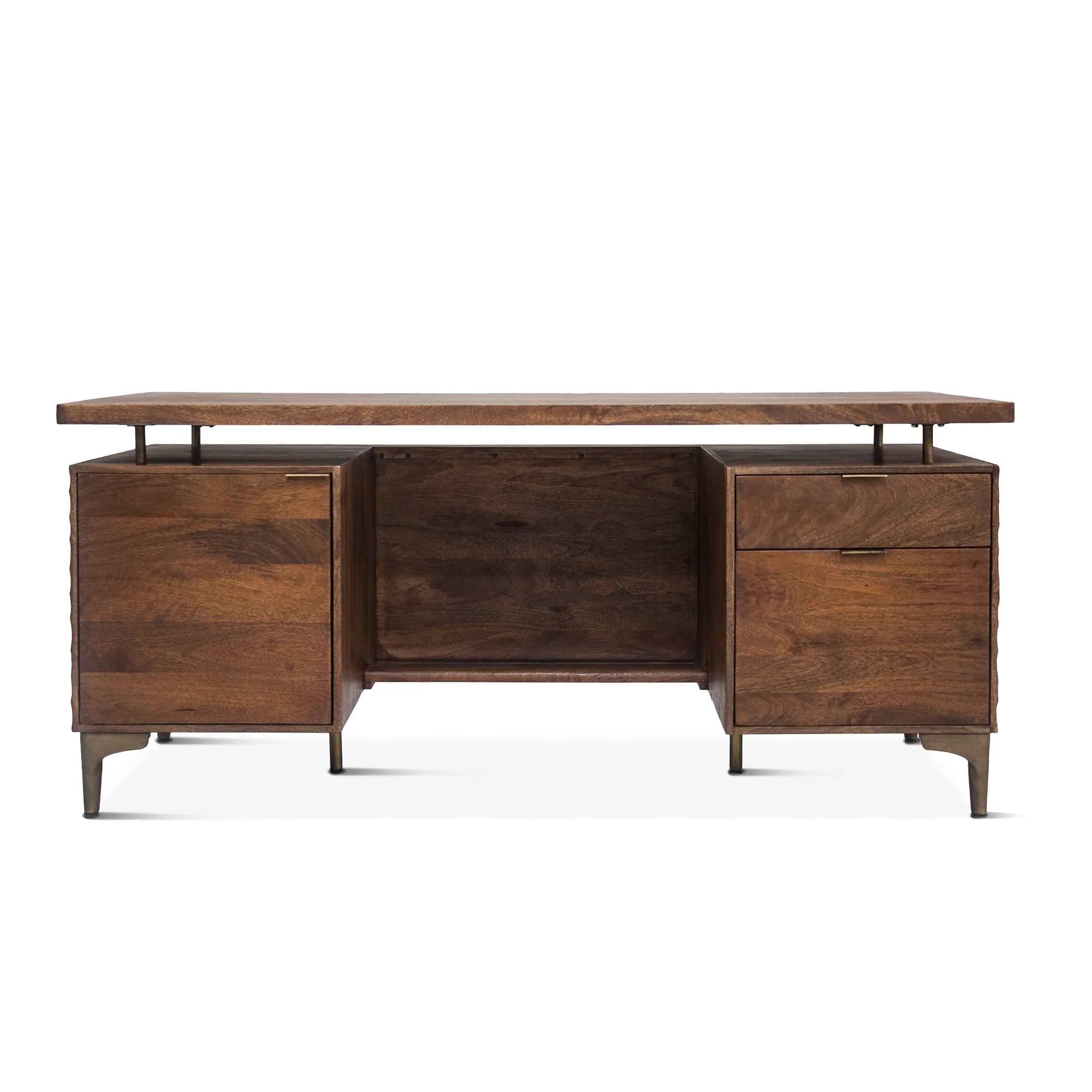Santa Cruz 66" Office Desk in Two Tone - Image 5