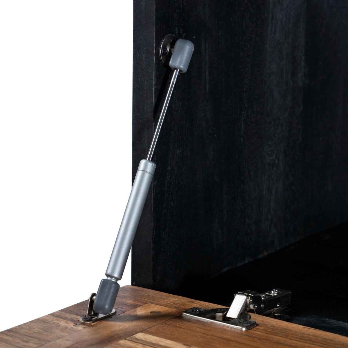 Santa Fe 72" Bar Cabinet in Natural Saal Wood - Image 3