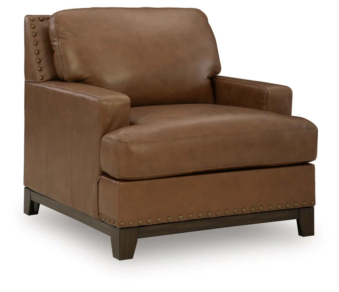 Saonara Amber Genuine Leather Chair - Image 2