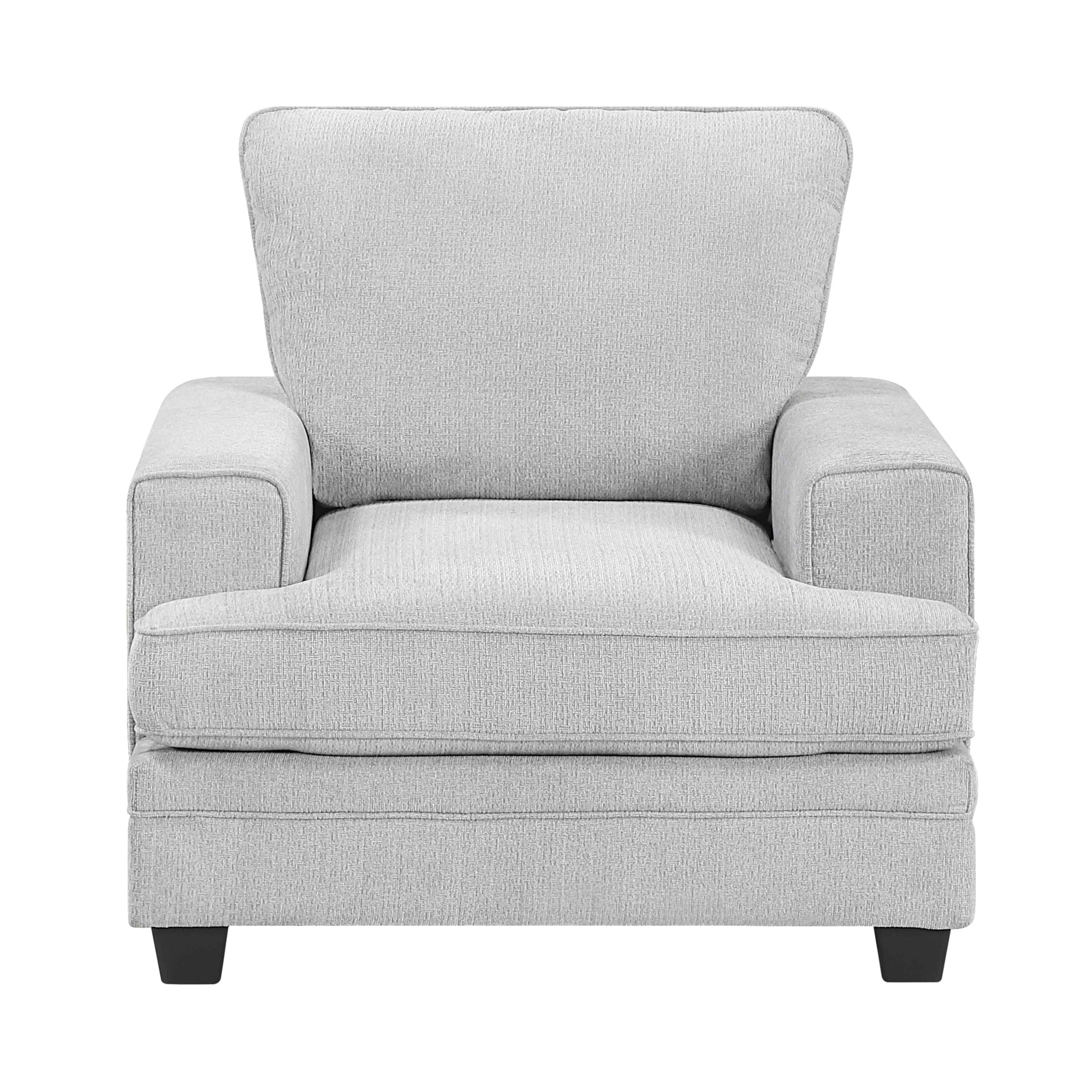 Sarah Stone Gray Loveseat - Image 13