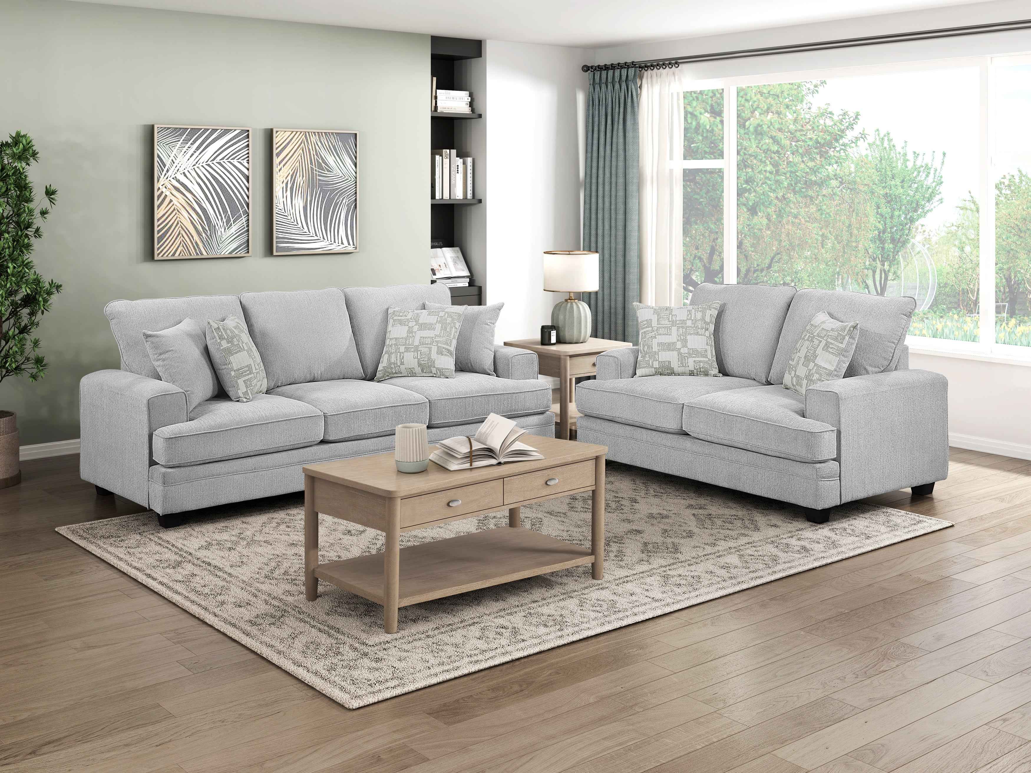 Sarah Stone Gray Sofa - Image 10