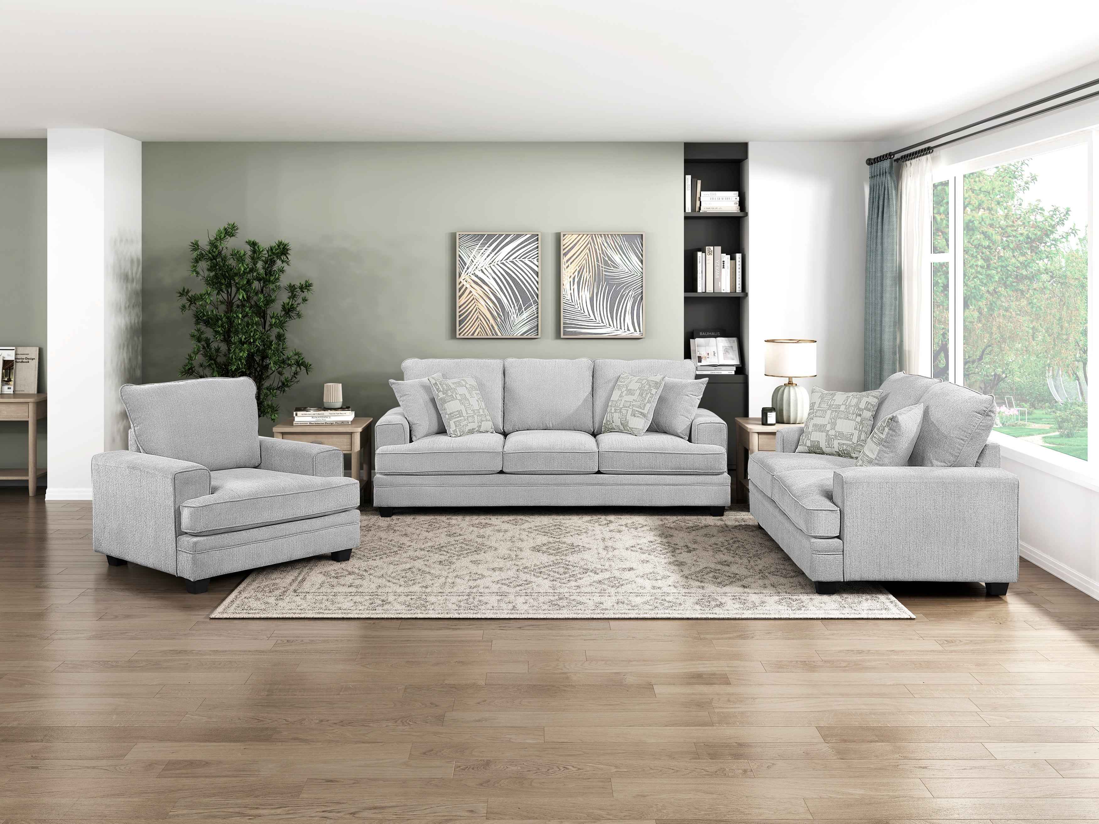 Sarah Stone Gray Sofa - Image 11