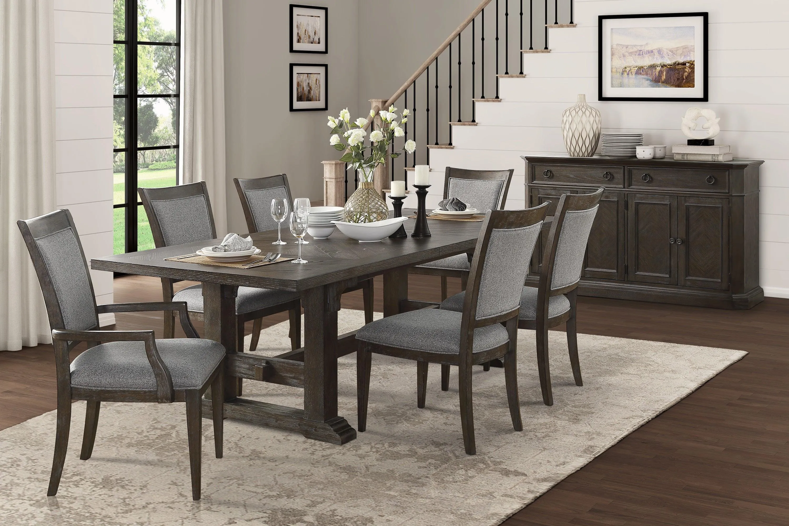 Sarasota Driftwood Brown Extendable Dining Table - Image 2