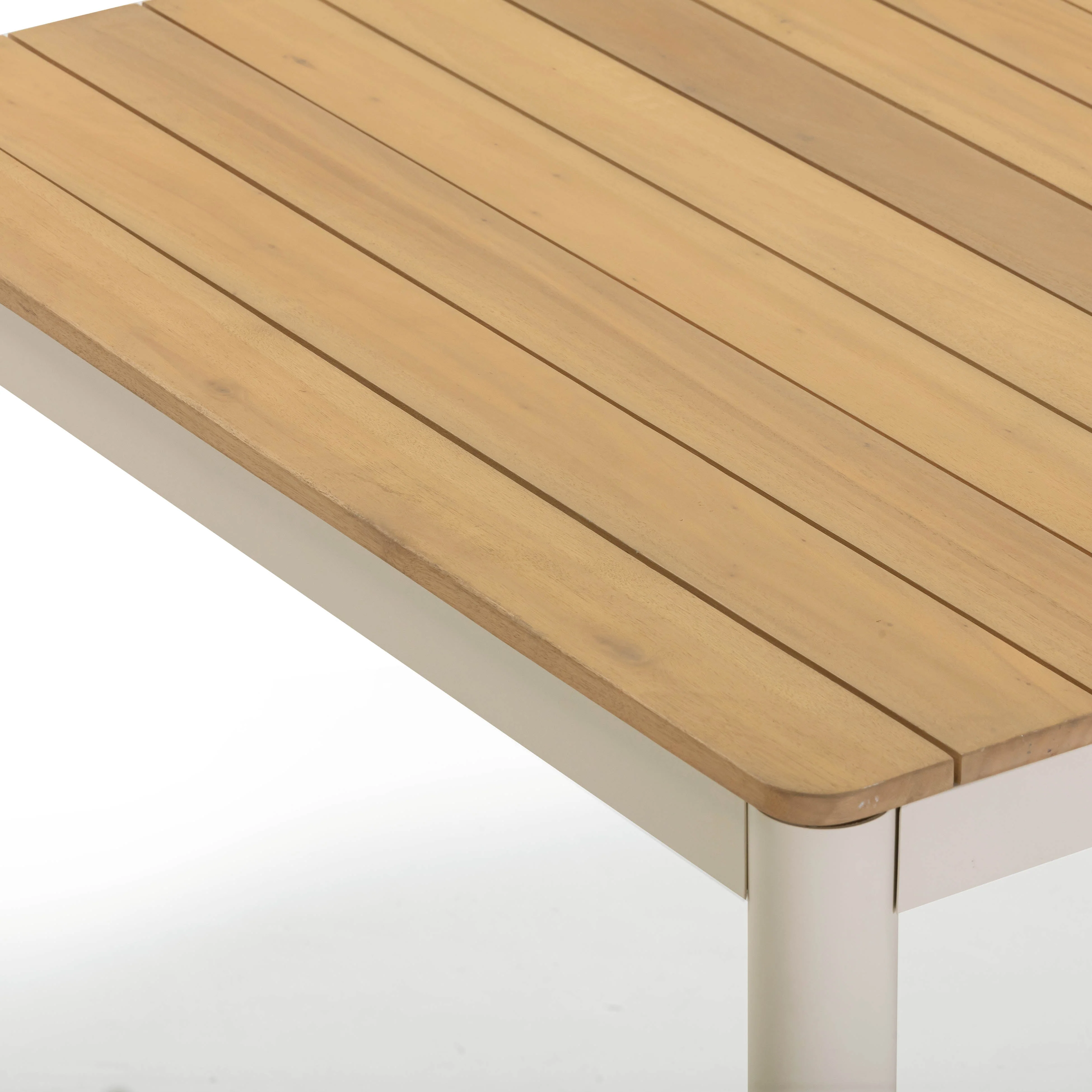 Sardinia Light Teak Outdoor Dining Table - Image 5