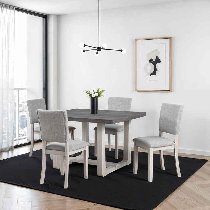 Sauro Gray Side Chair (Set of 4) - Image 3