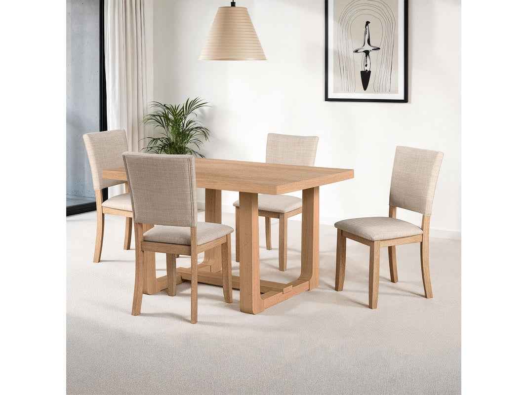 Sauro Natural 5 Pc. Dining Table Set