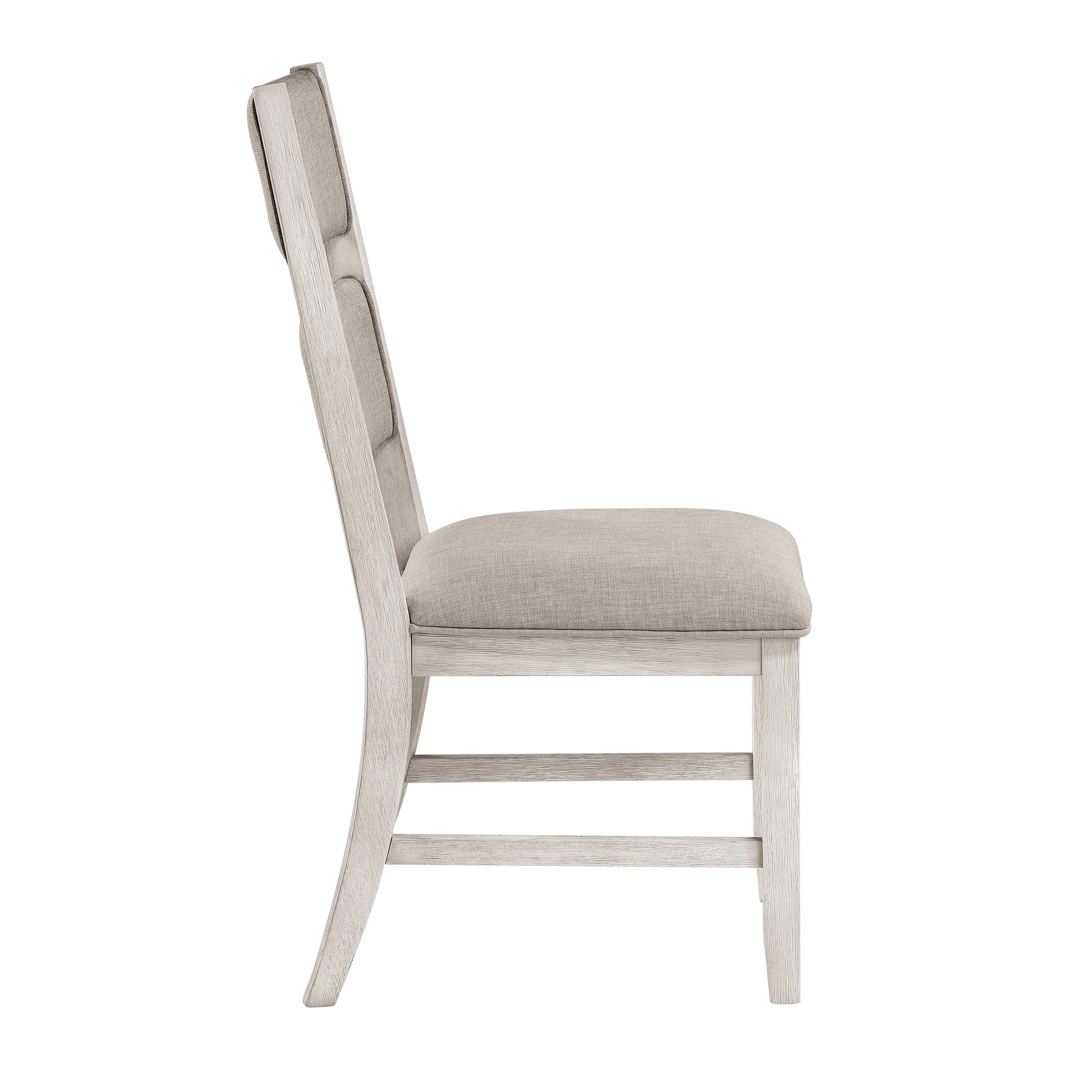 Savile Antique White/Light Gray 6-Piece Dining Set - Image 8