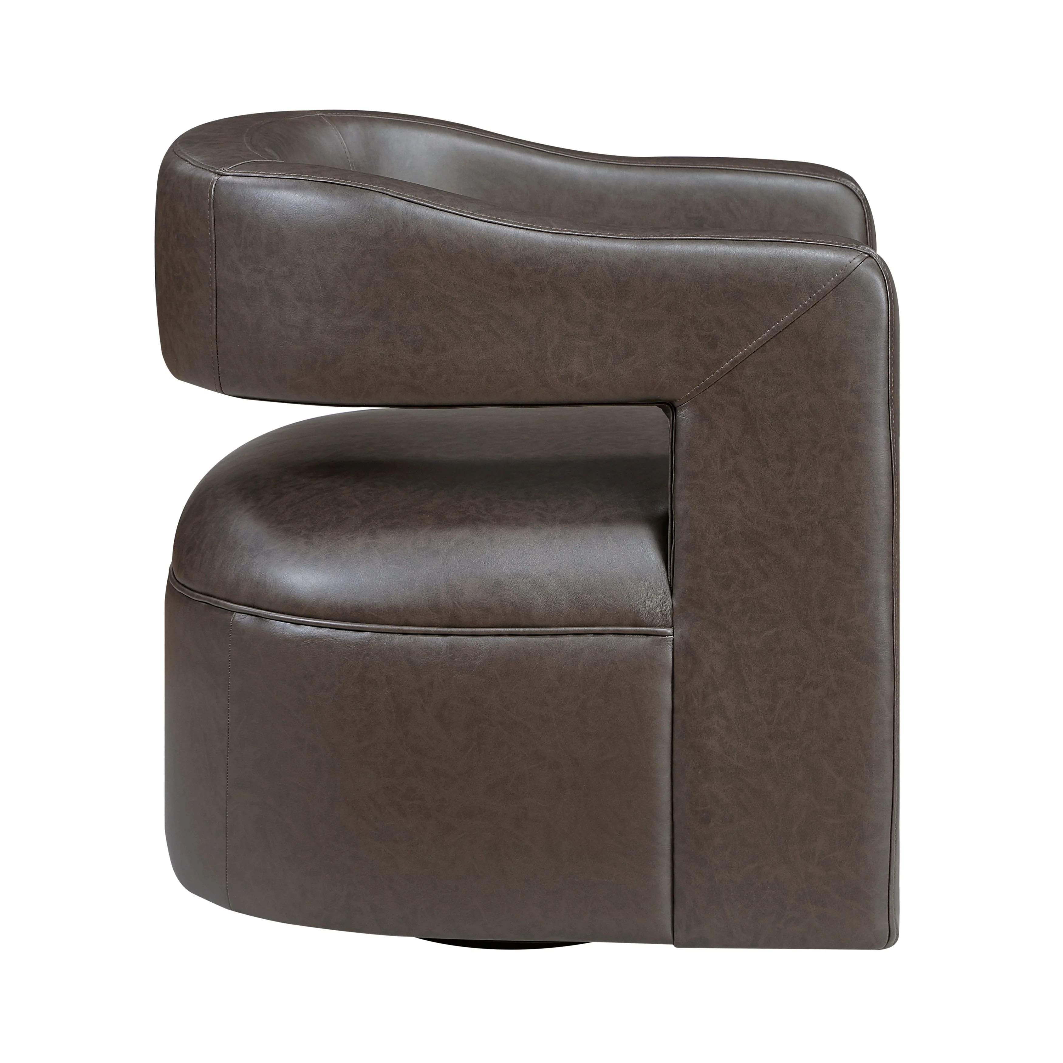Sawyer Dark Coffee Swivel Chair - Image 3