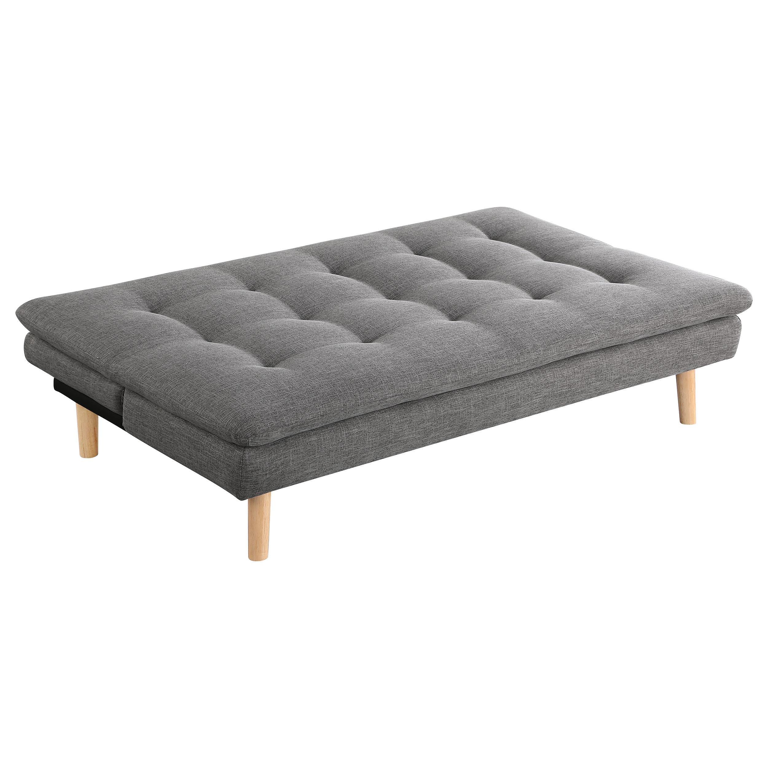 Scout Upholstered Tufted Convertible Sofa Bed Grey - Image 3