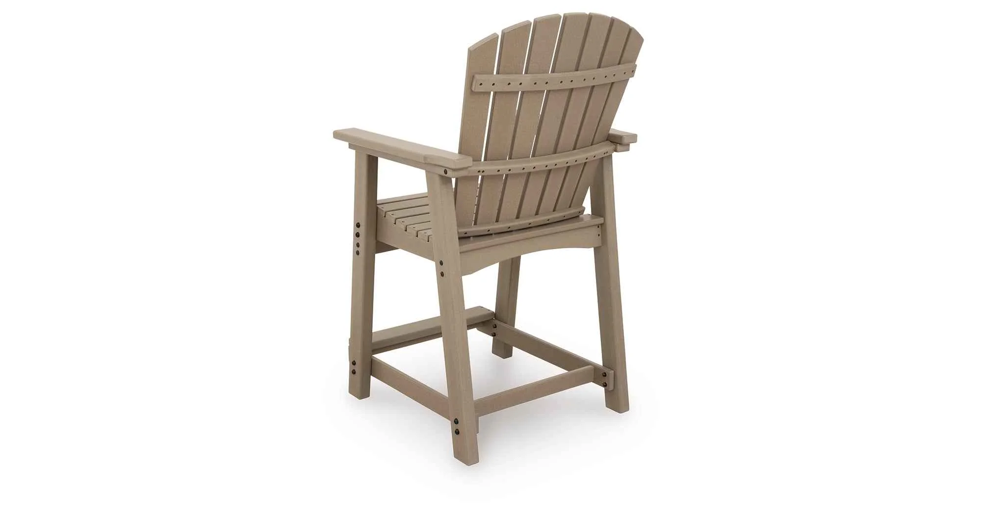 Seacliff Beach Medium Brown Outdoor Counter Height Bar Stool (Set of 2) - Image 11