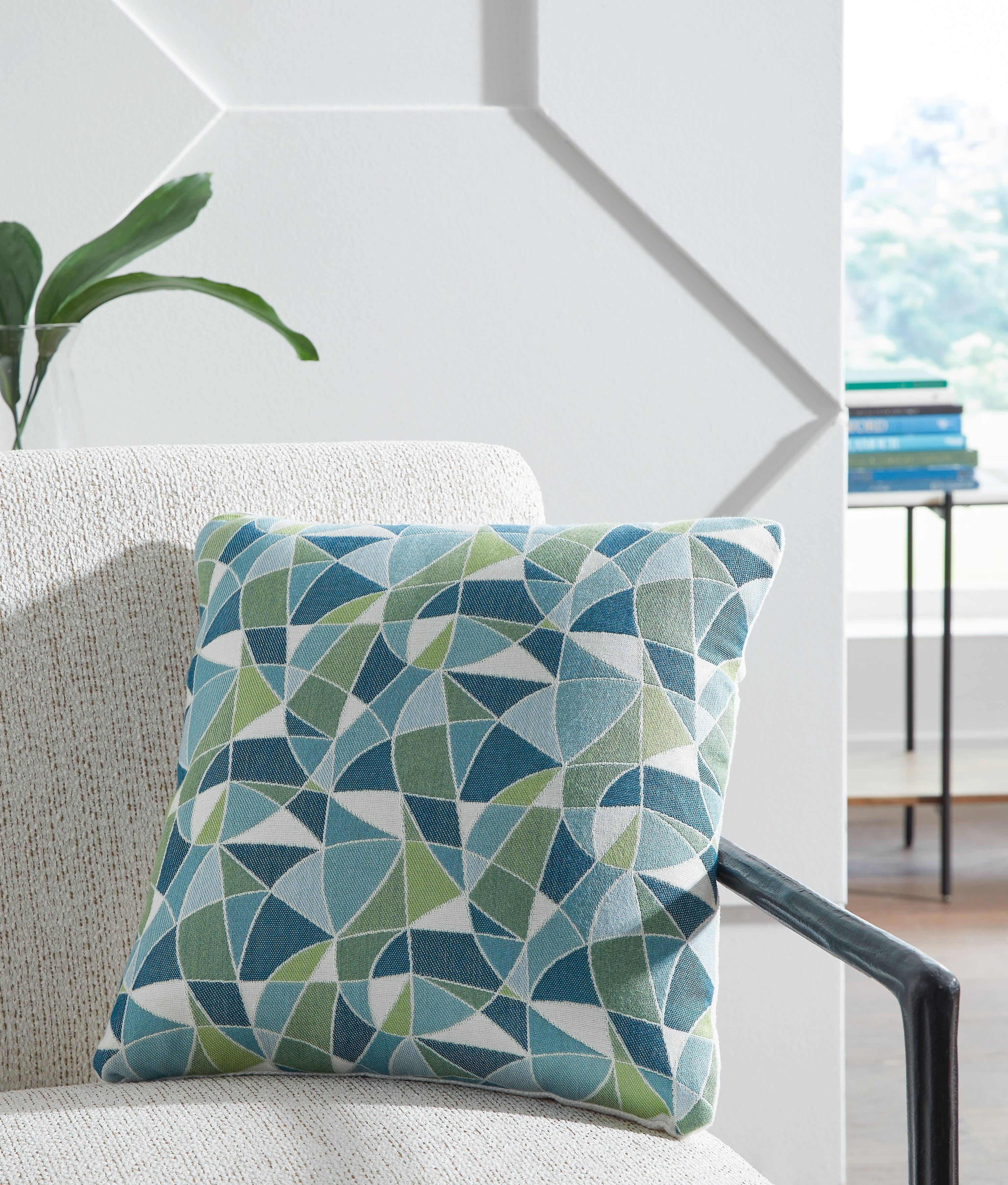 Seanow Next-Gen Nuvella Green/Turquoise/White Pillow (Set of 4) - Image 5