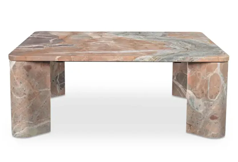 Segment Coffee Table Orange Levante Marble