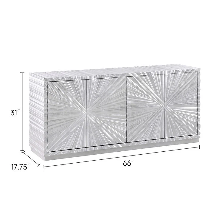 Selene Silver Leaf Console Table - Image 5