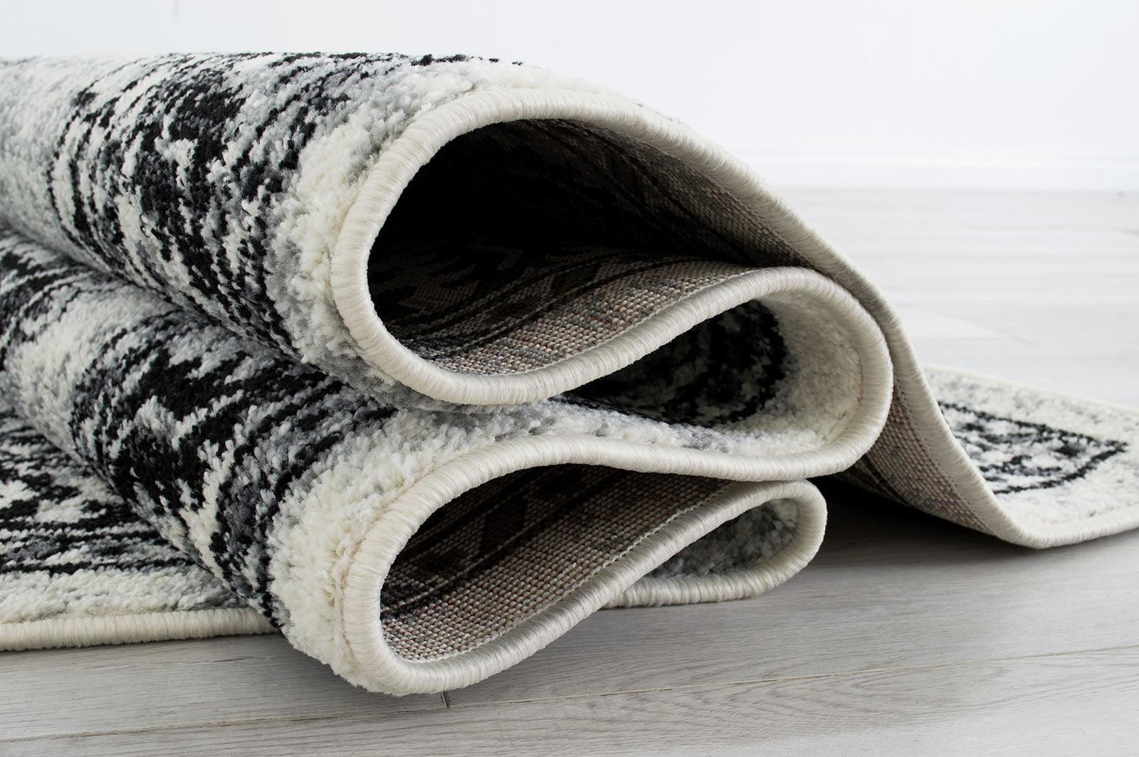 Serang Gray/Black Area Rug - Image 3
