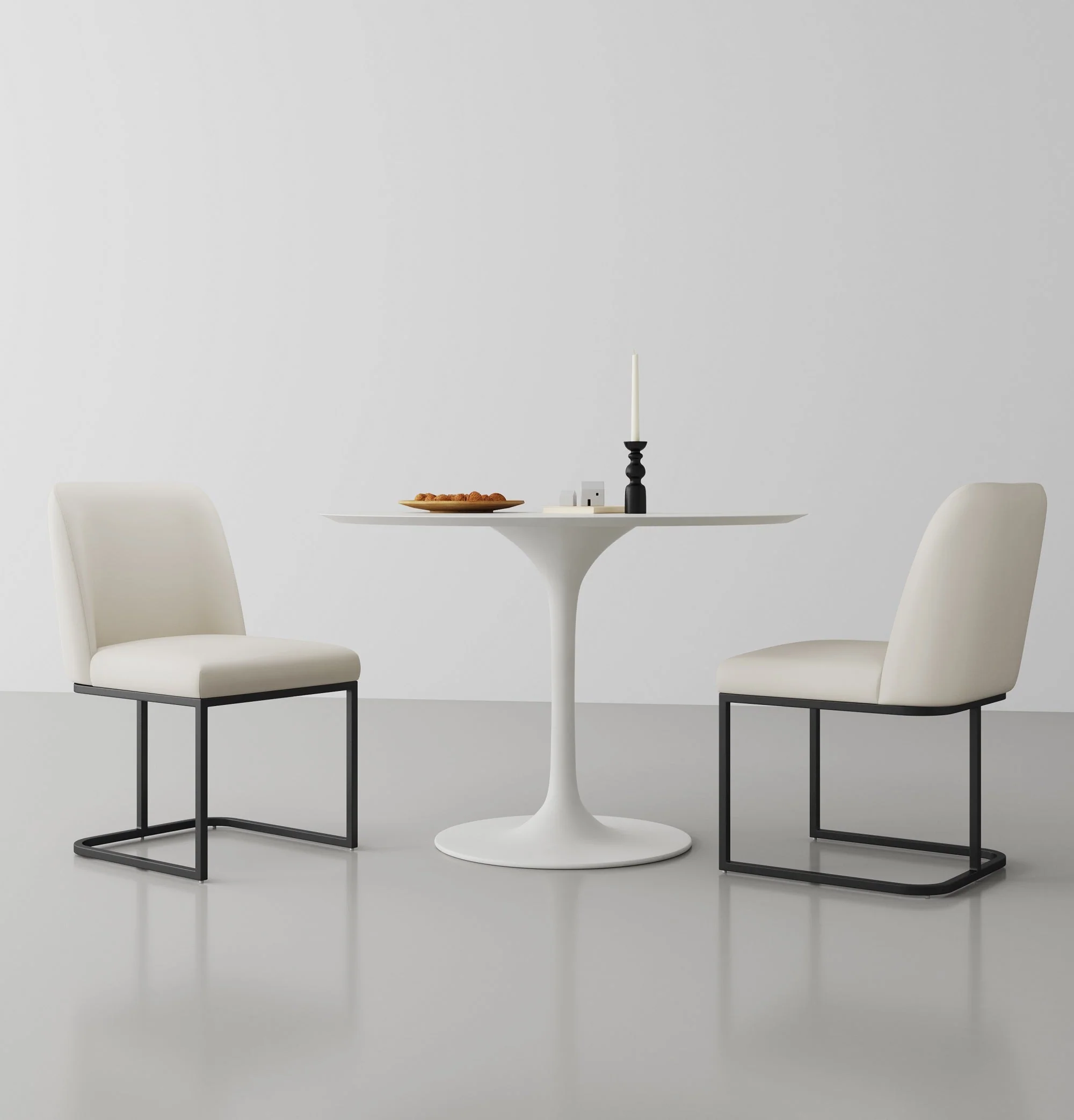 Serena Dining Chair in Cream (set of 2) - Image 2