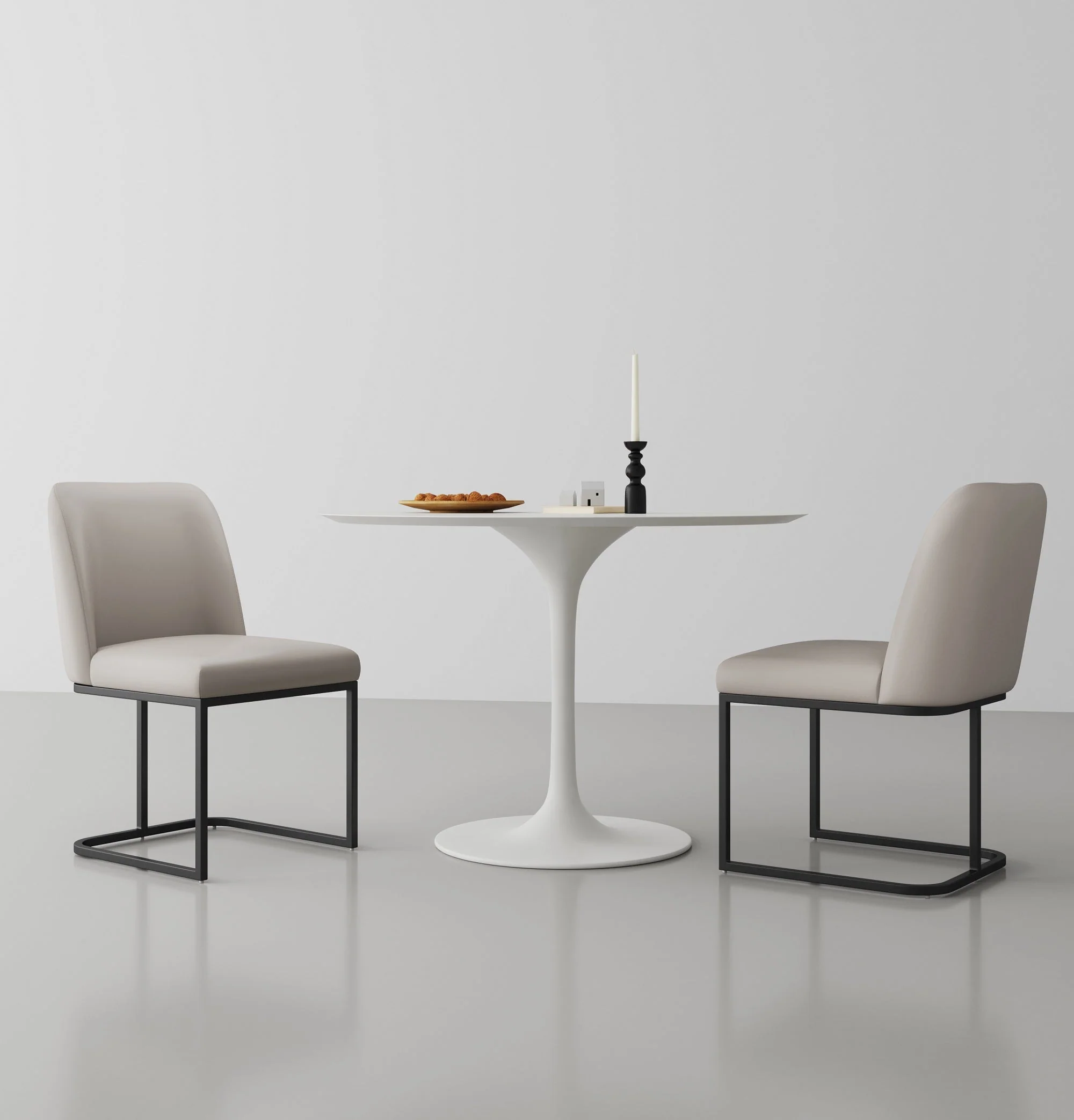Serena Dining Chair in Light Grey (set of 2) - Image 2