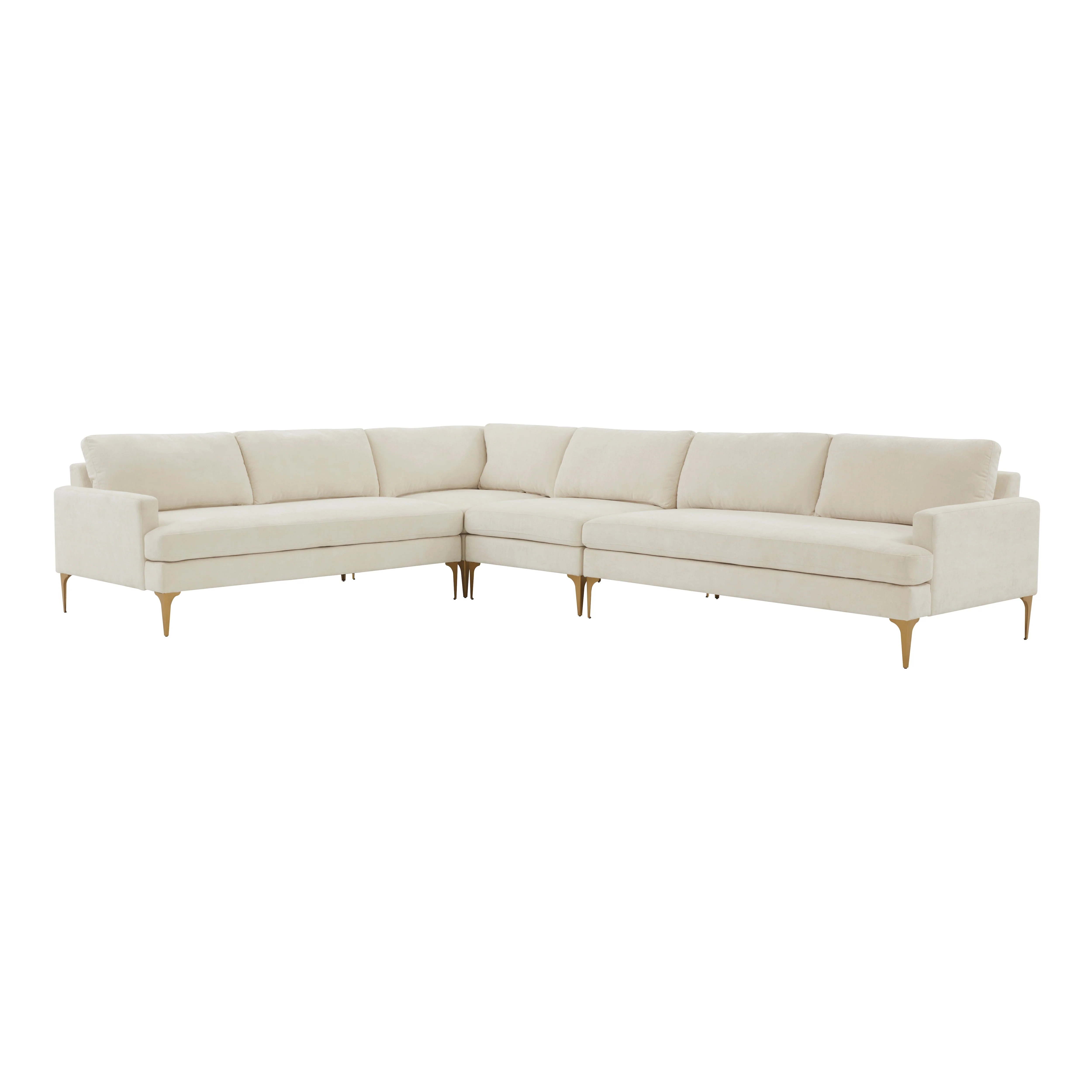 Serena Velvet Large L-Sectional