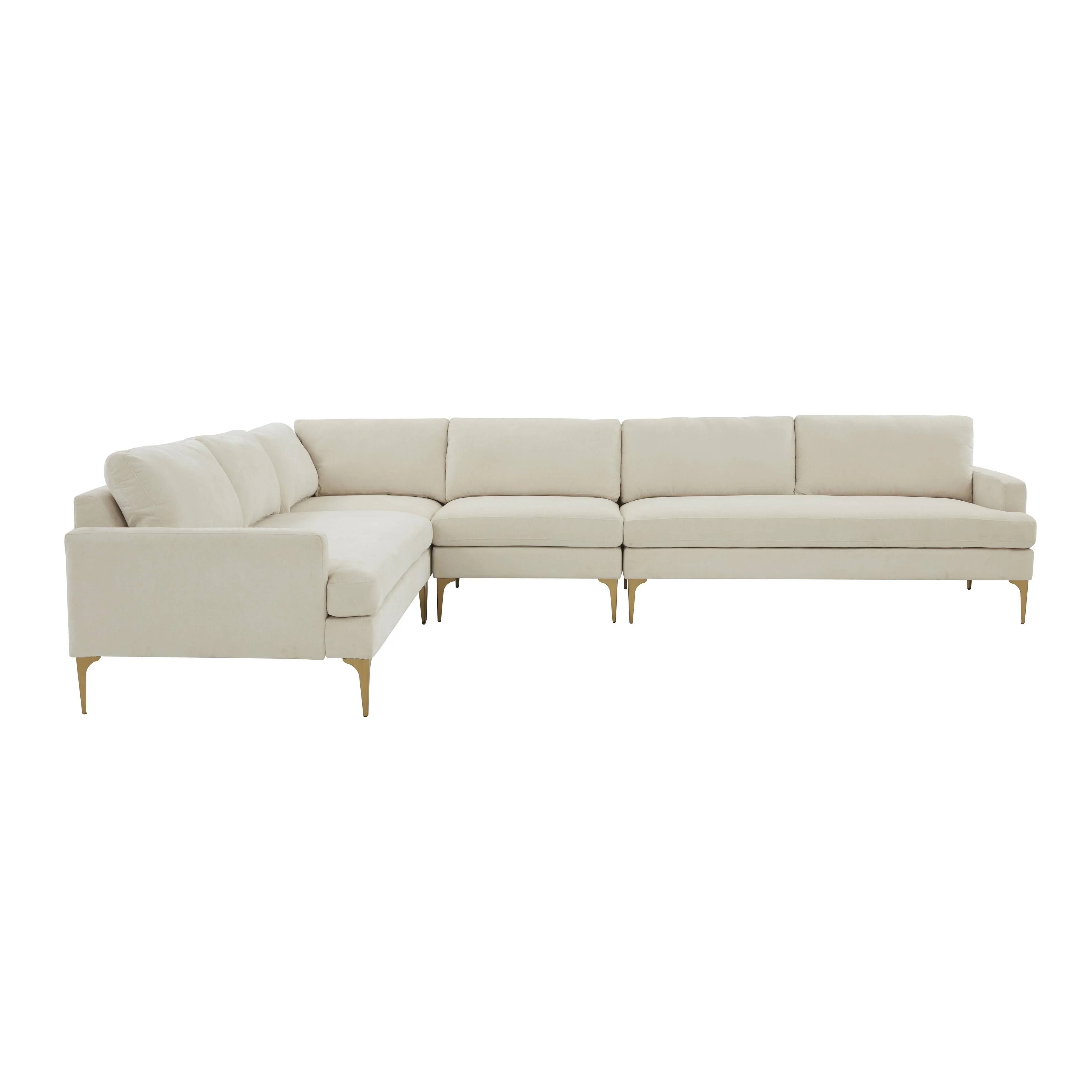 Serena Velvet Large L-Sectional - Image 3