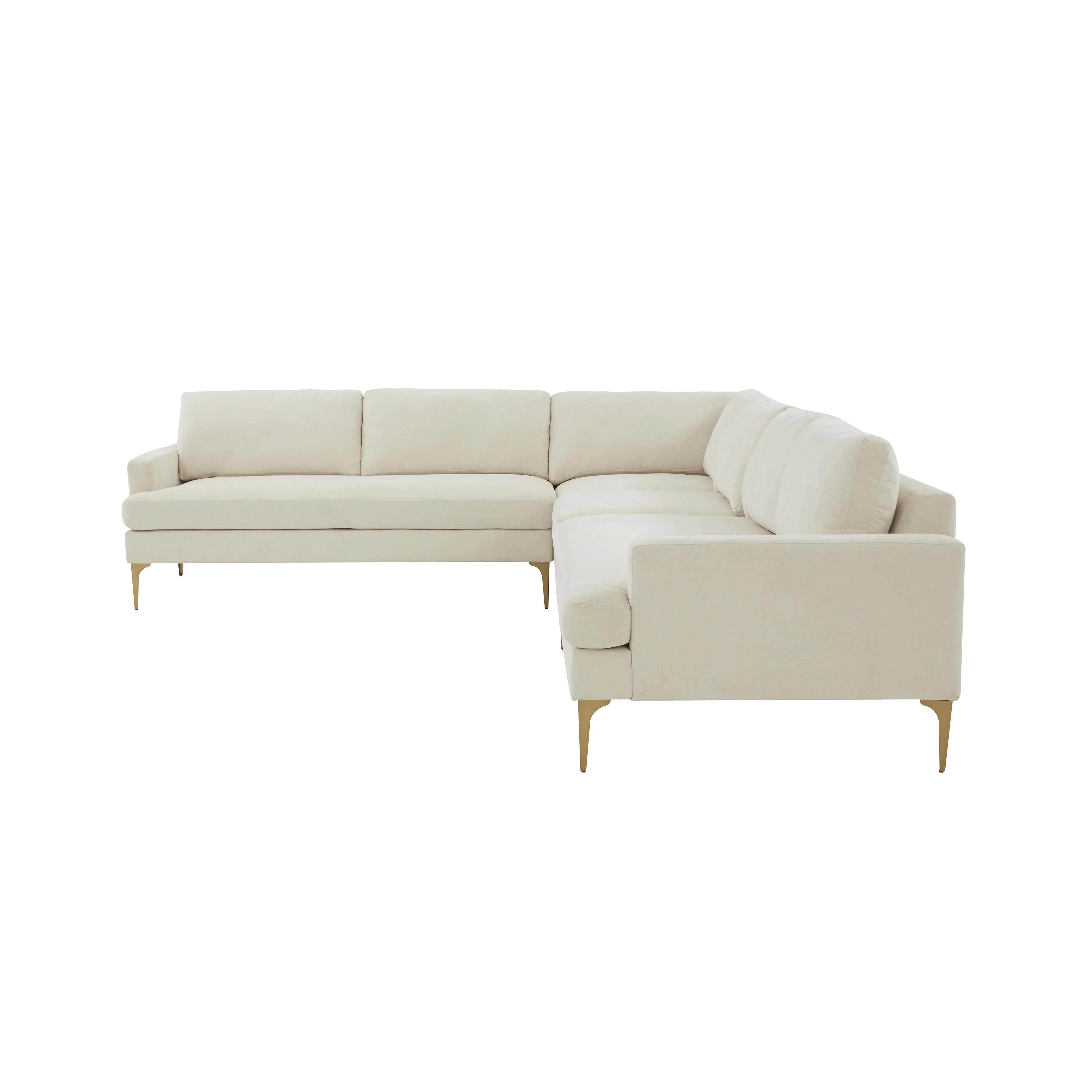 Serena Velvet Large L-Sectional - Image 4