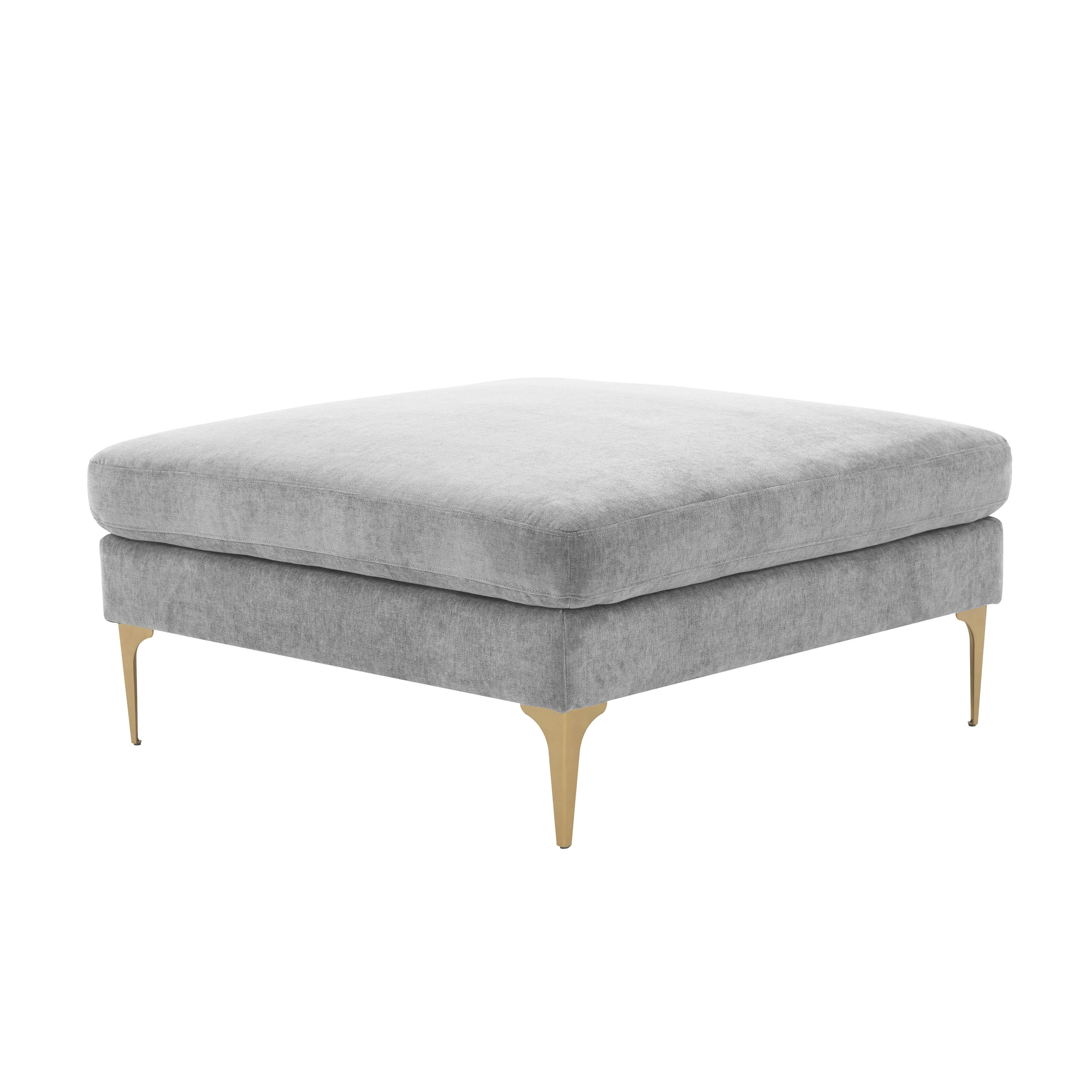 Serena Velvet Ottoman - Image 11