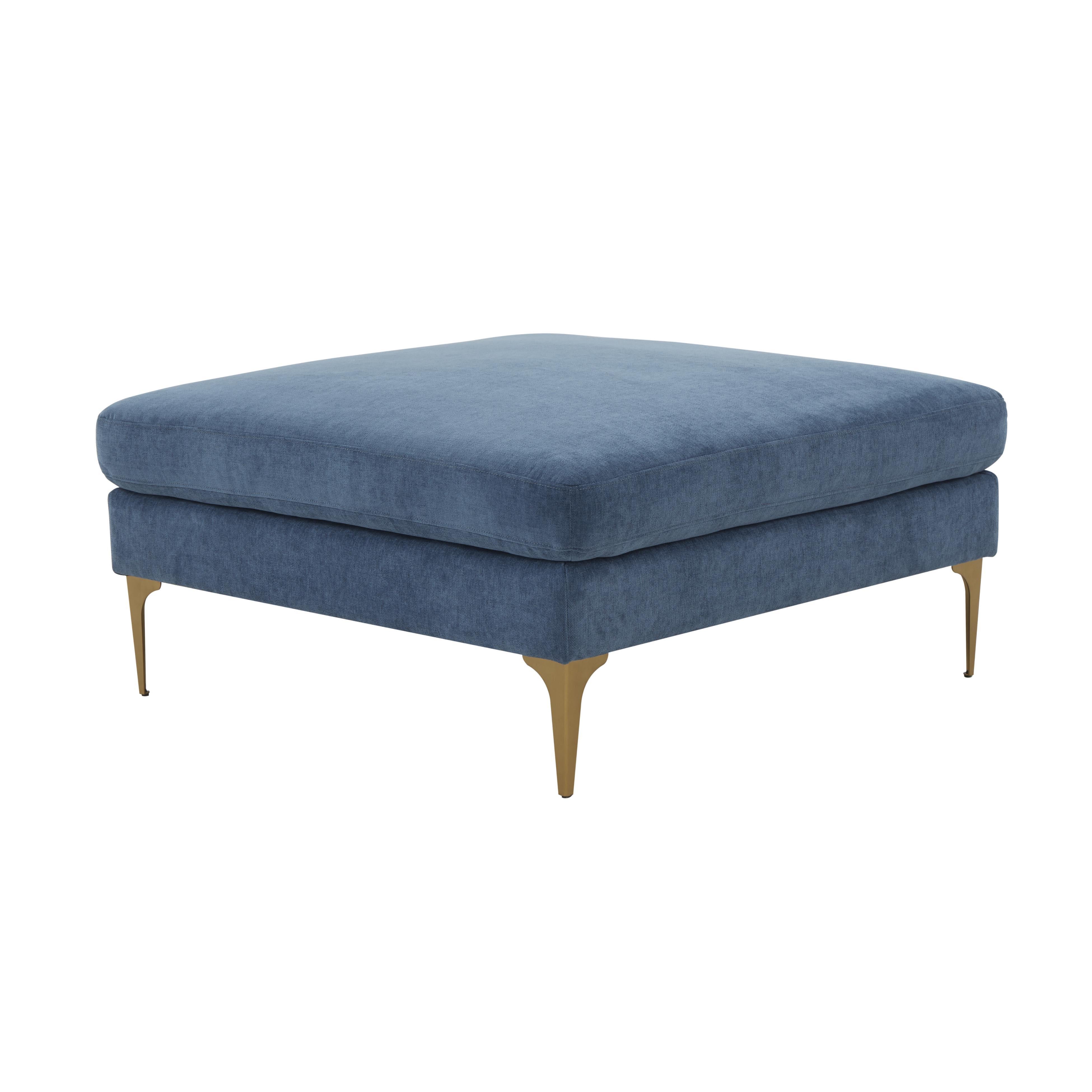 Serena Velvet Ottoman - Image 6