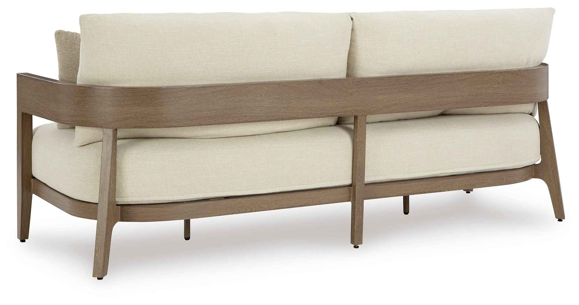 Serene Bay Dark Brown/White Outdoor Sofa and Loveseat - Image 9