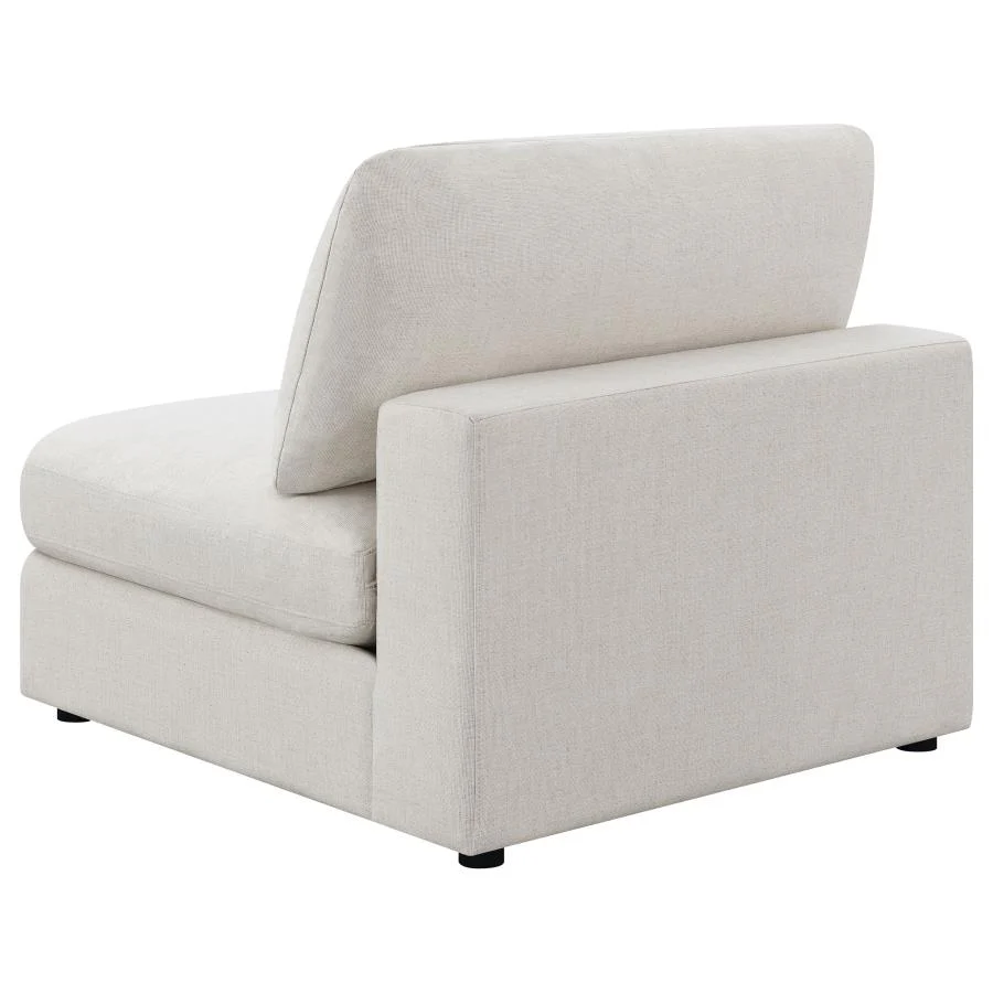 Serene Beige 4-Piece Upholstered Modular Sectional - Image 7