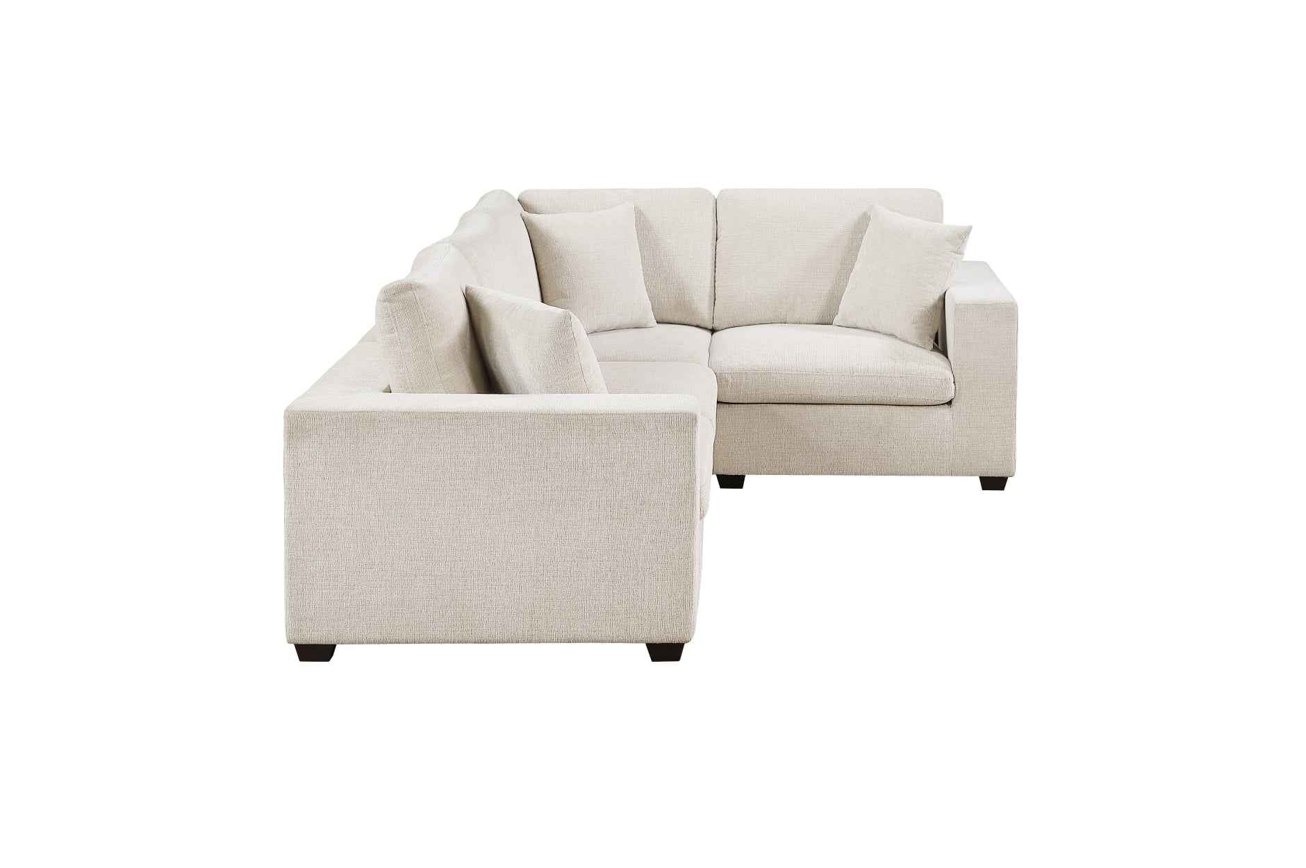 Serenity Beige 4-Piece Modular Sectional - Image 4