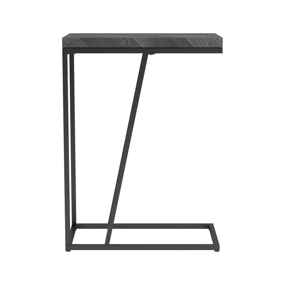 Sergio Rustic Gray Chevron Rectangular Accent Table - Image 7