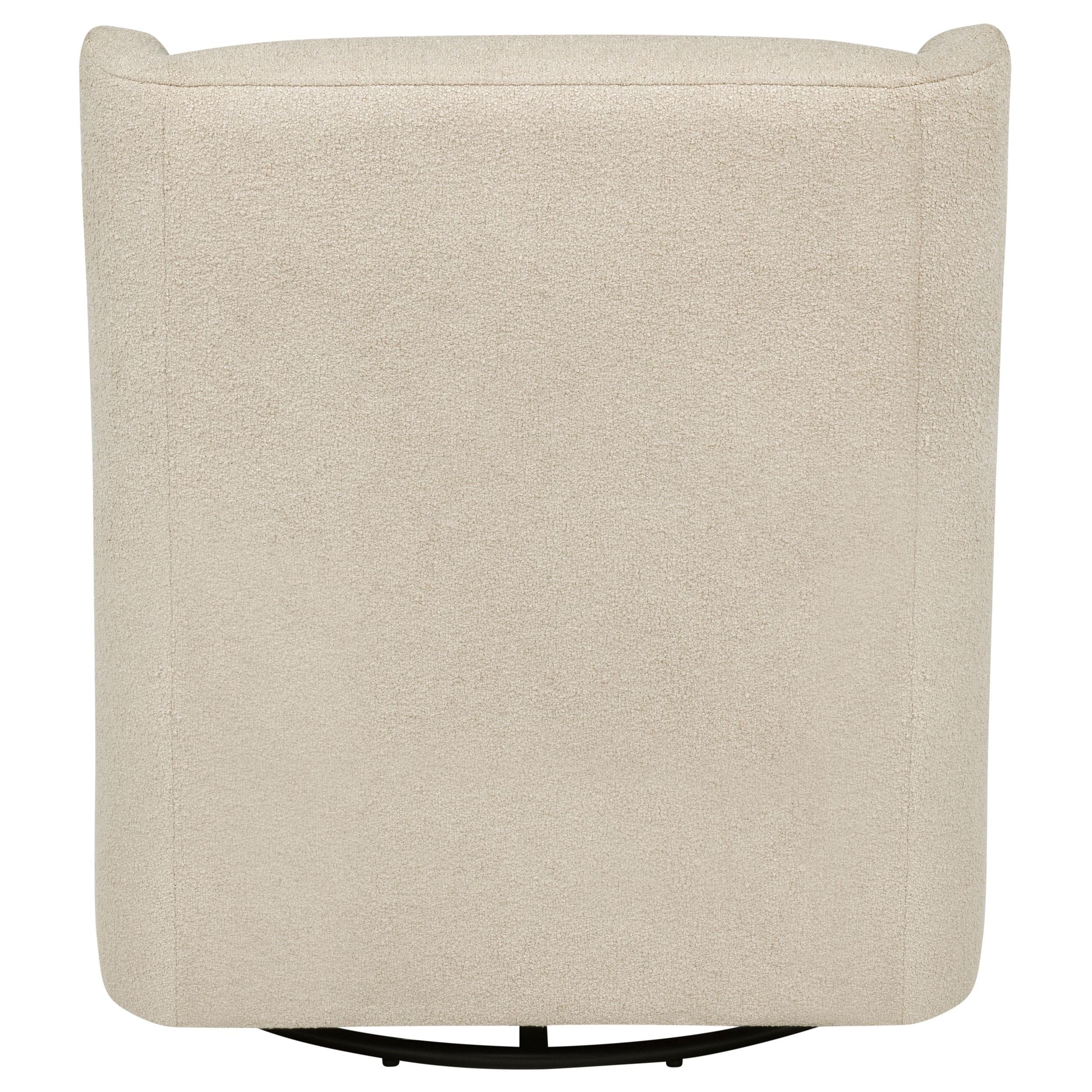 Serra Sandy Beige Boucle Swivel Glider Recliner - Image 7