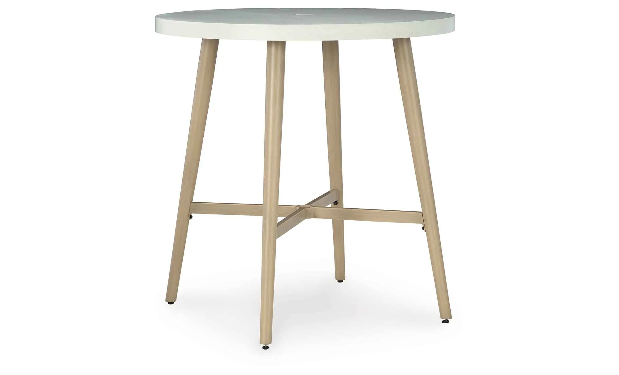 Seton Creek Beige Outdoor Bar Table - Image 6