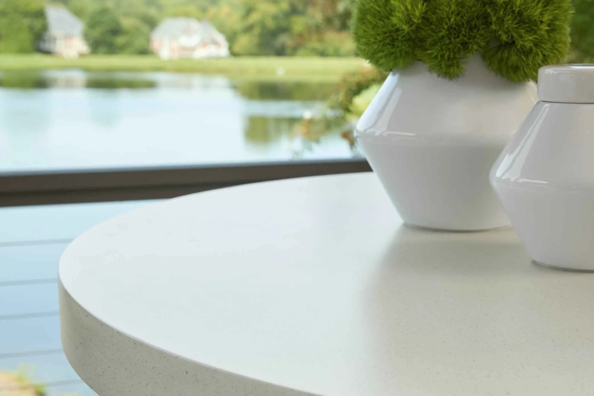 Seton Creek Beige Outdoor Bar Table - Image 9