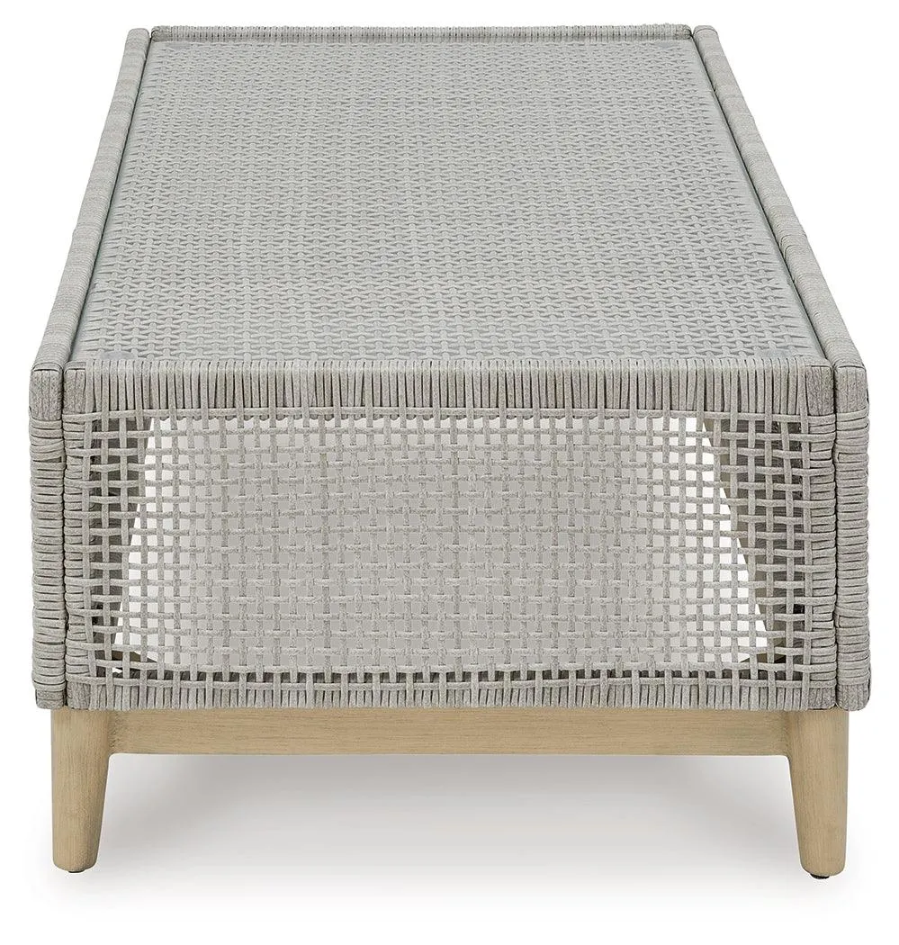 Seton Creek Gray Outdoor Coffee Table - Image 4