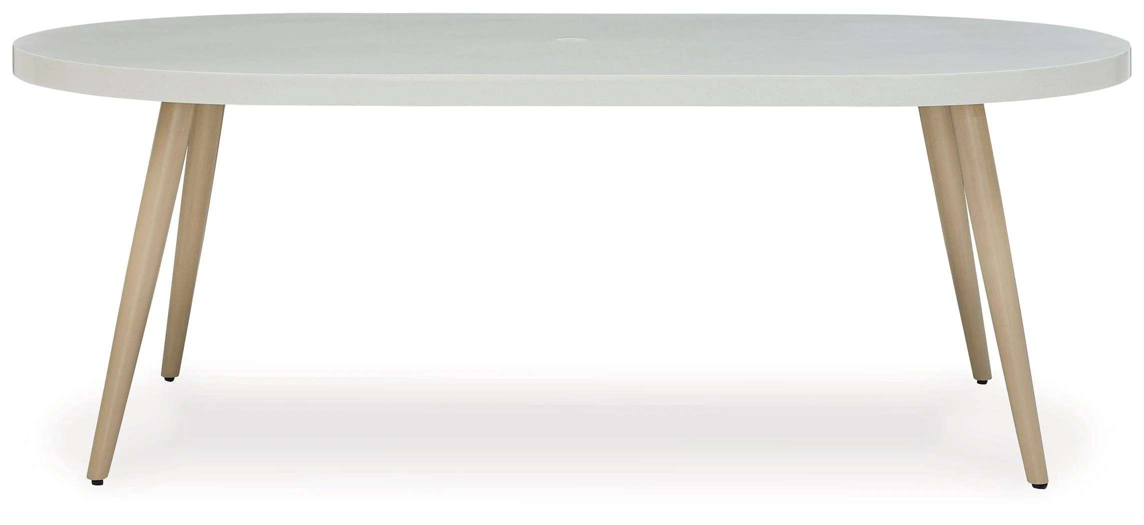 Seton Creek White Outdoor Dining Table - Image 3