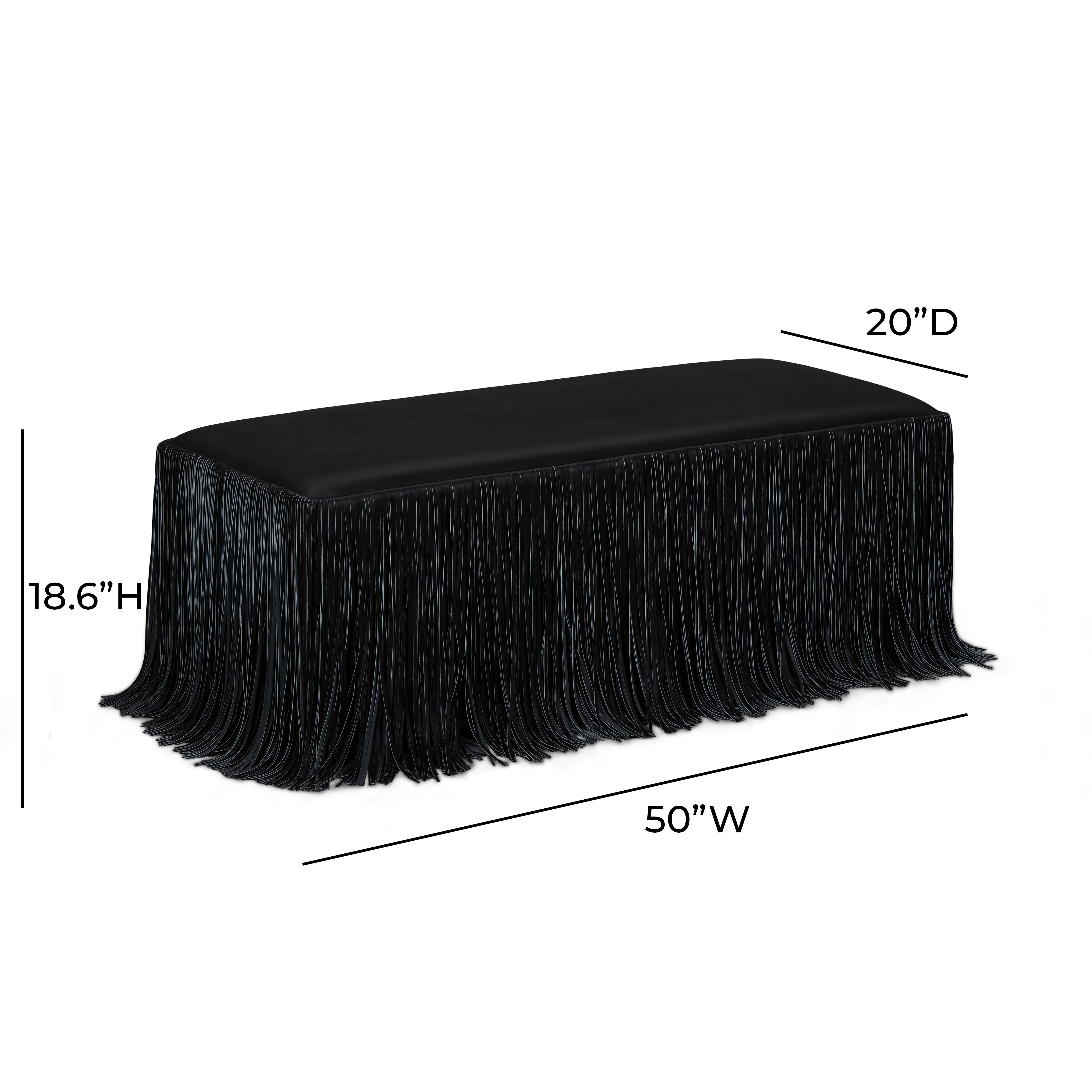 Shag Me 50" Performance Vegan Leather Bench - Image 12
