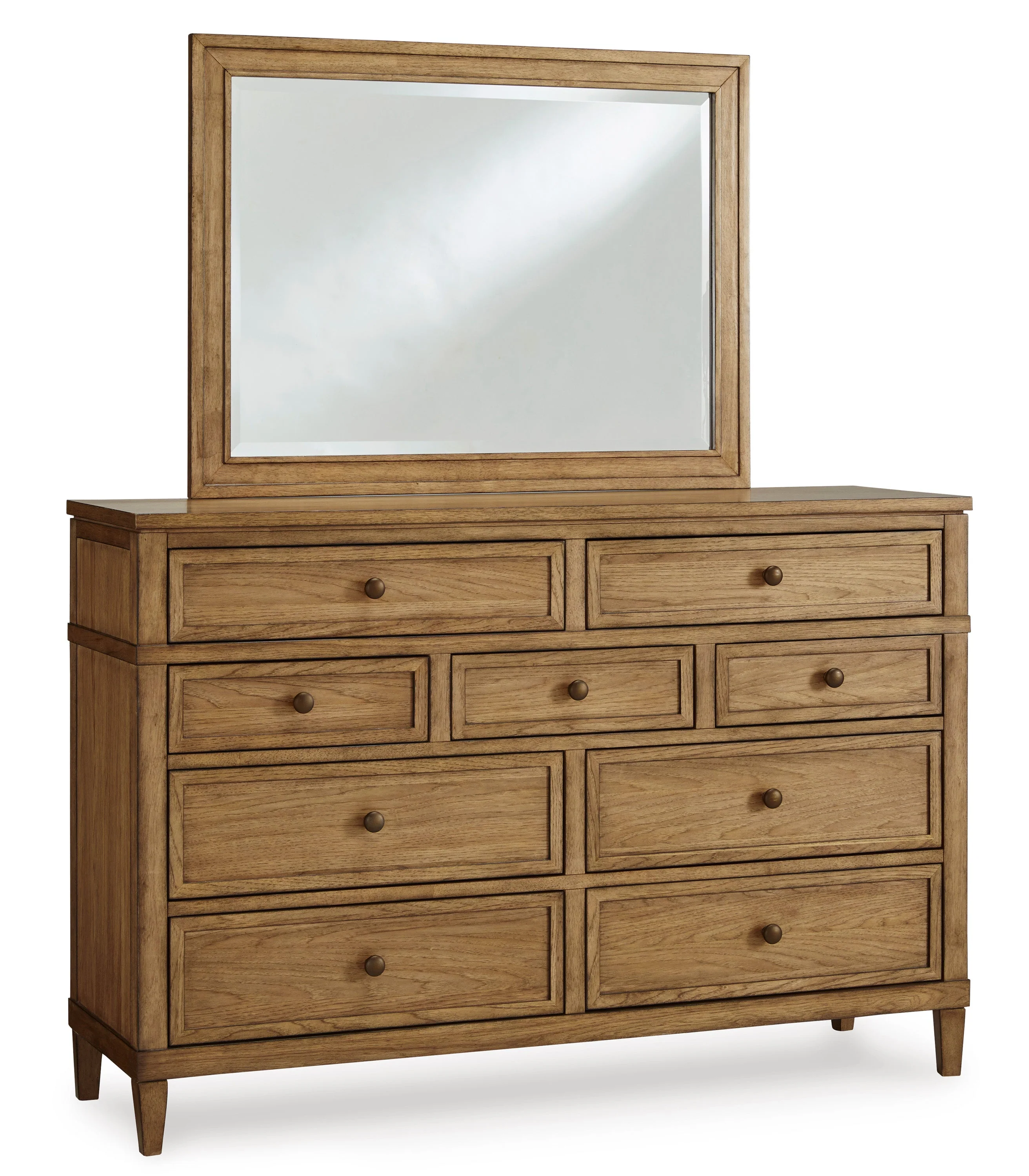 Sharlance Light Brown Bedroom Mirror - Image 3