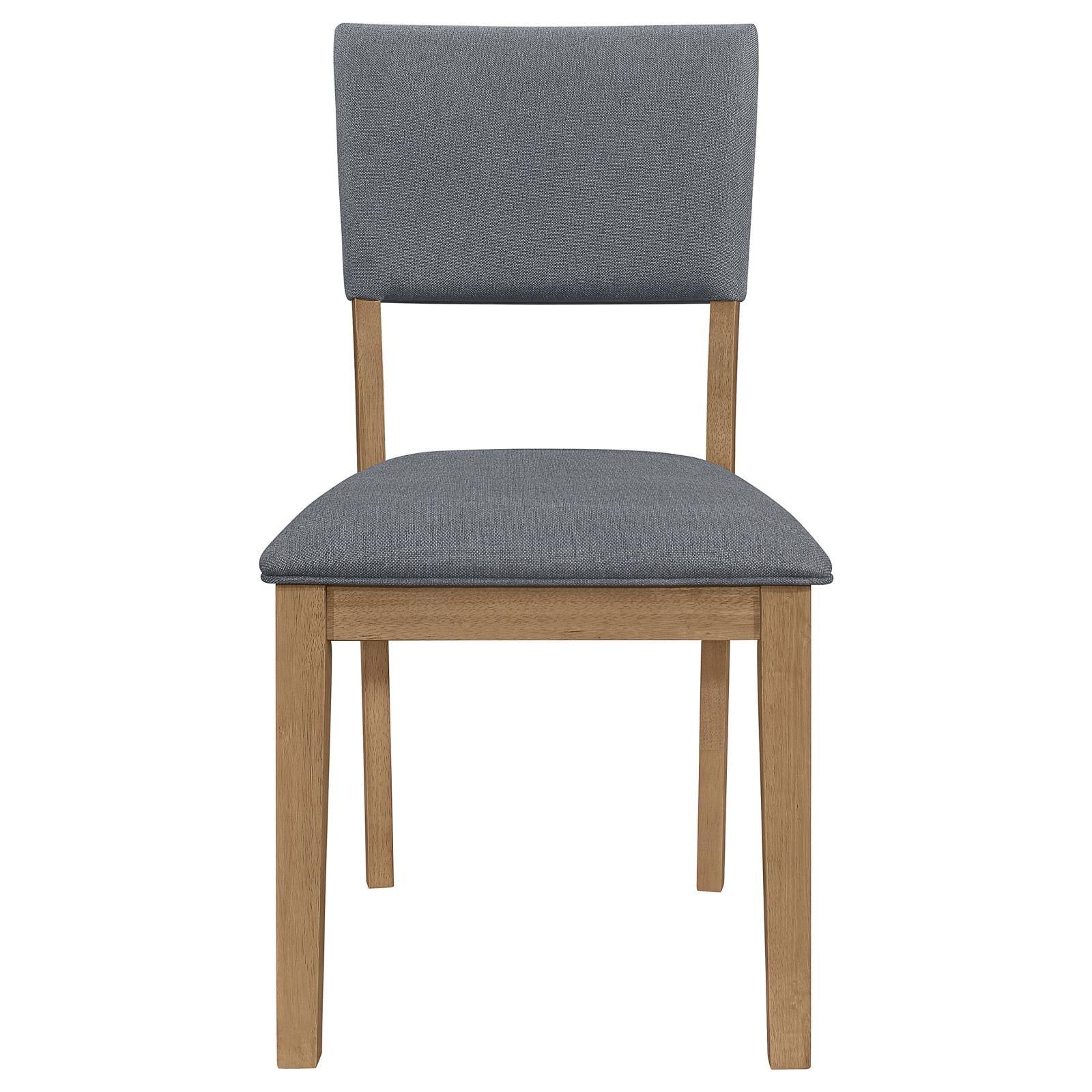 Sharon Blue/Brown 5-Piece Rectangular Trestle Base Dining Set - Image 5