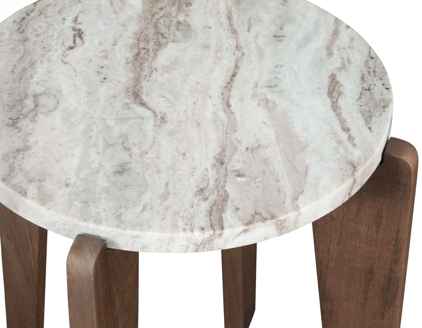 Shavon Toronto Brown 3-Piece Solid Marble Table Set - Image 12