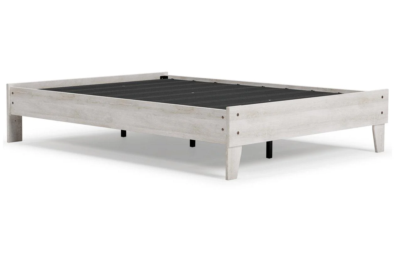 Shawburn Whitewash Full Platform Bed - Image 2
