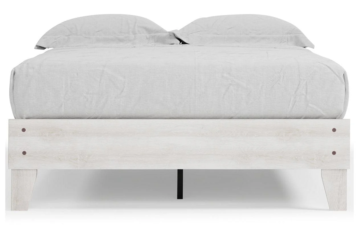 Shawburn Whitewash Full Platform Bed - Image 7
