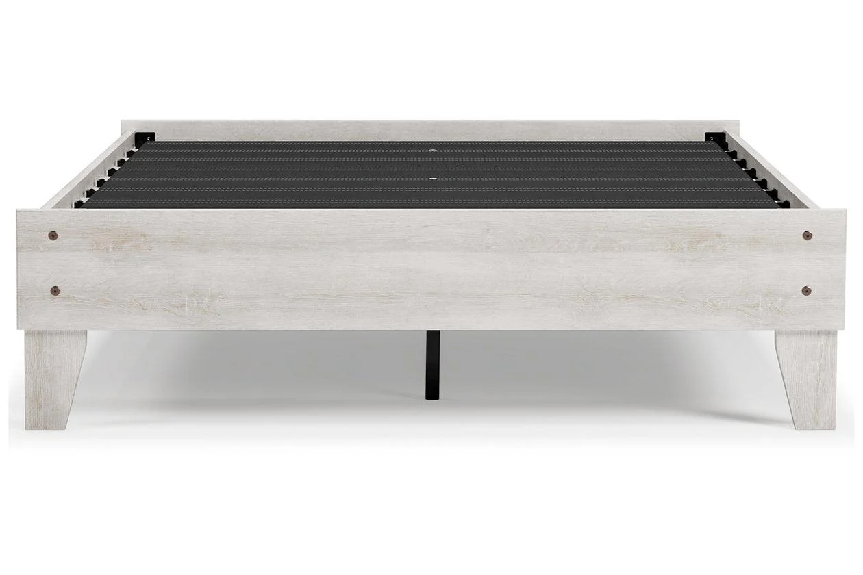 Shawburn Whitewash Full Platform Bed - Image 8