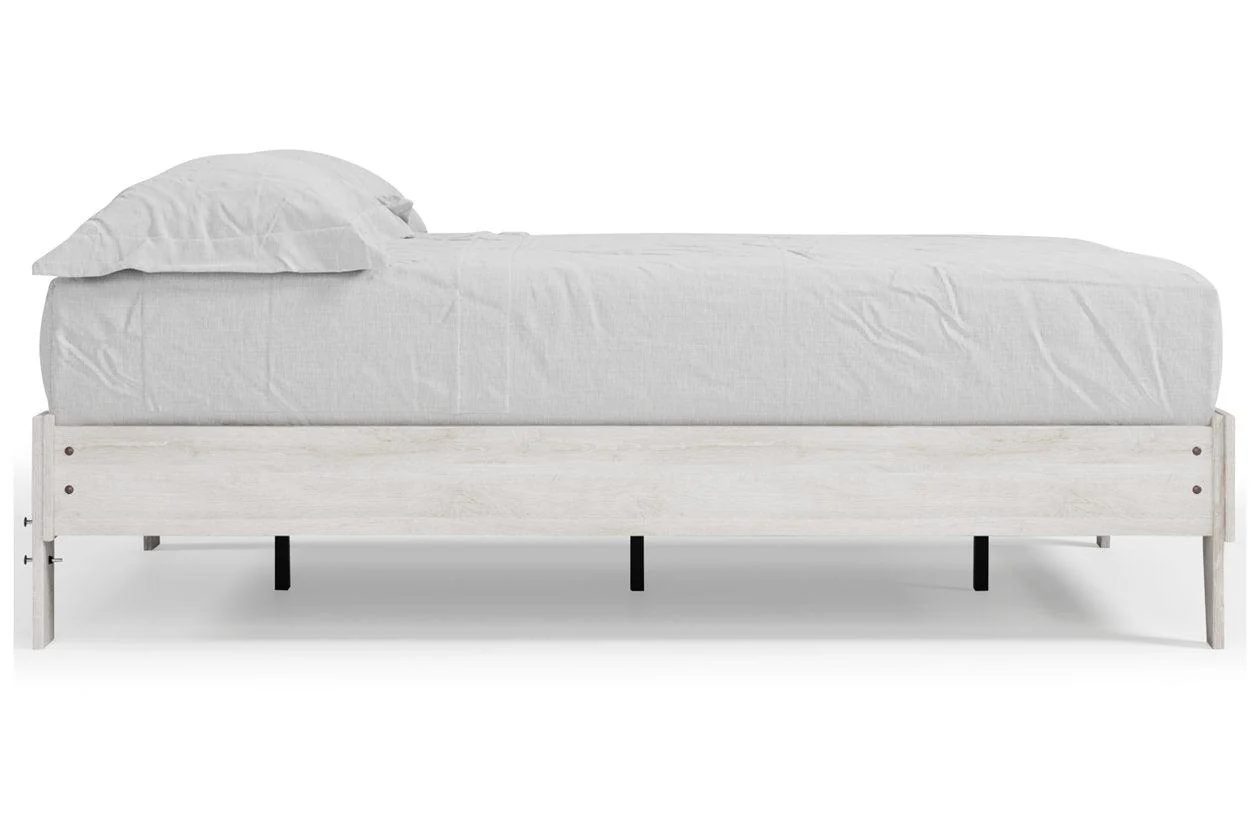 Shawburn Whitewash Full Platform Bed - Image 9