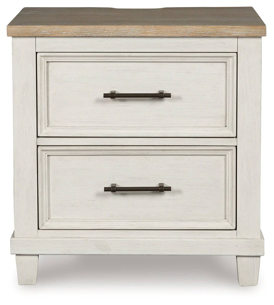 Shaybrock Antique White/Brown Nightstand - Image 3