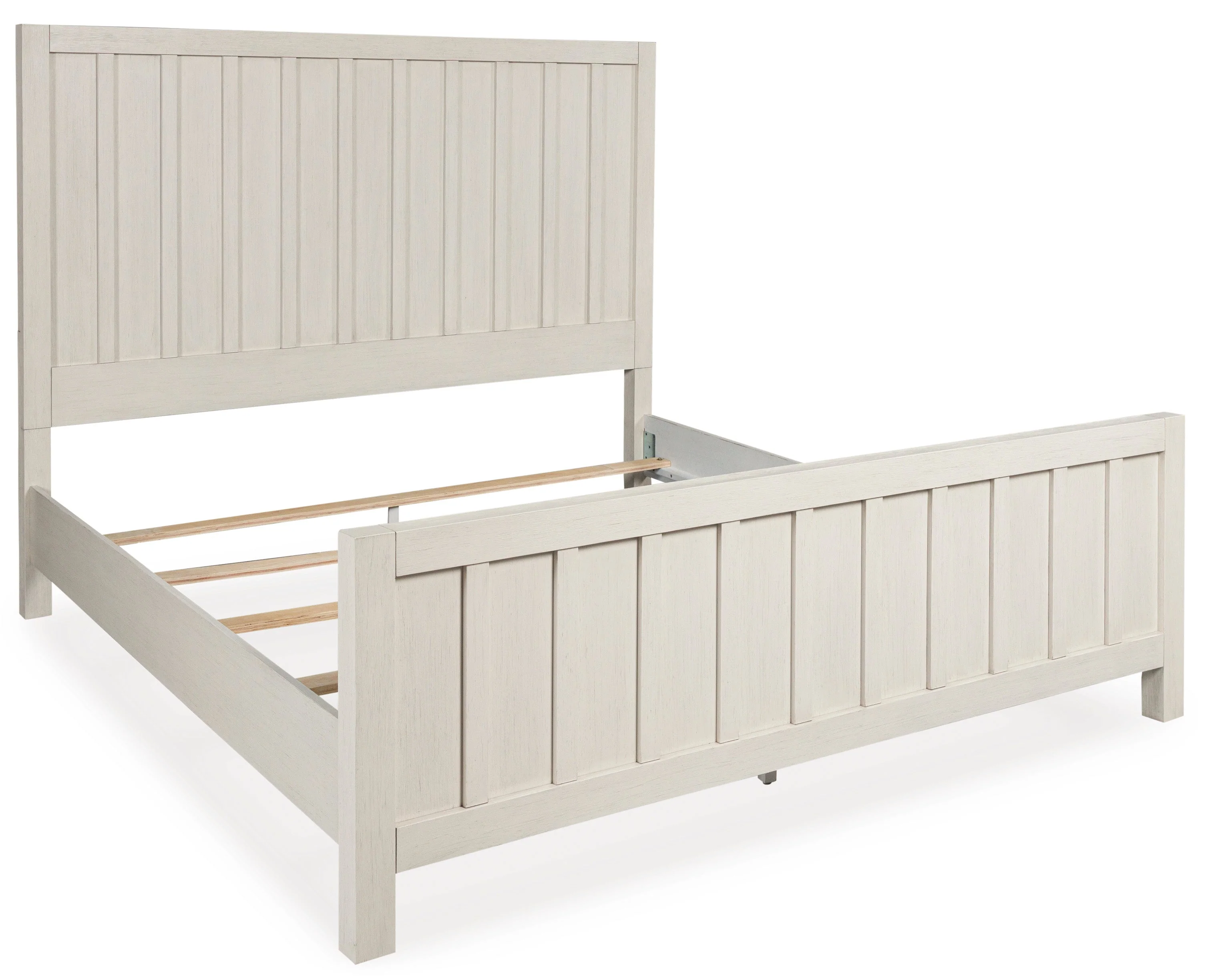 Shaybrock Antique White King Panel Bed - Image 2