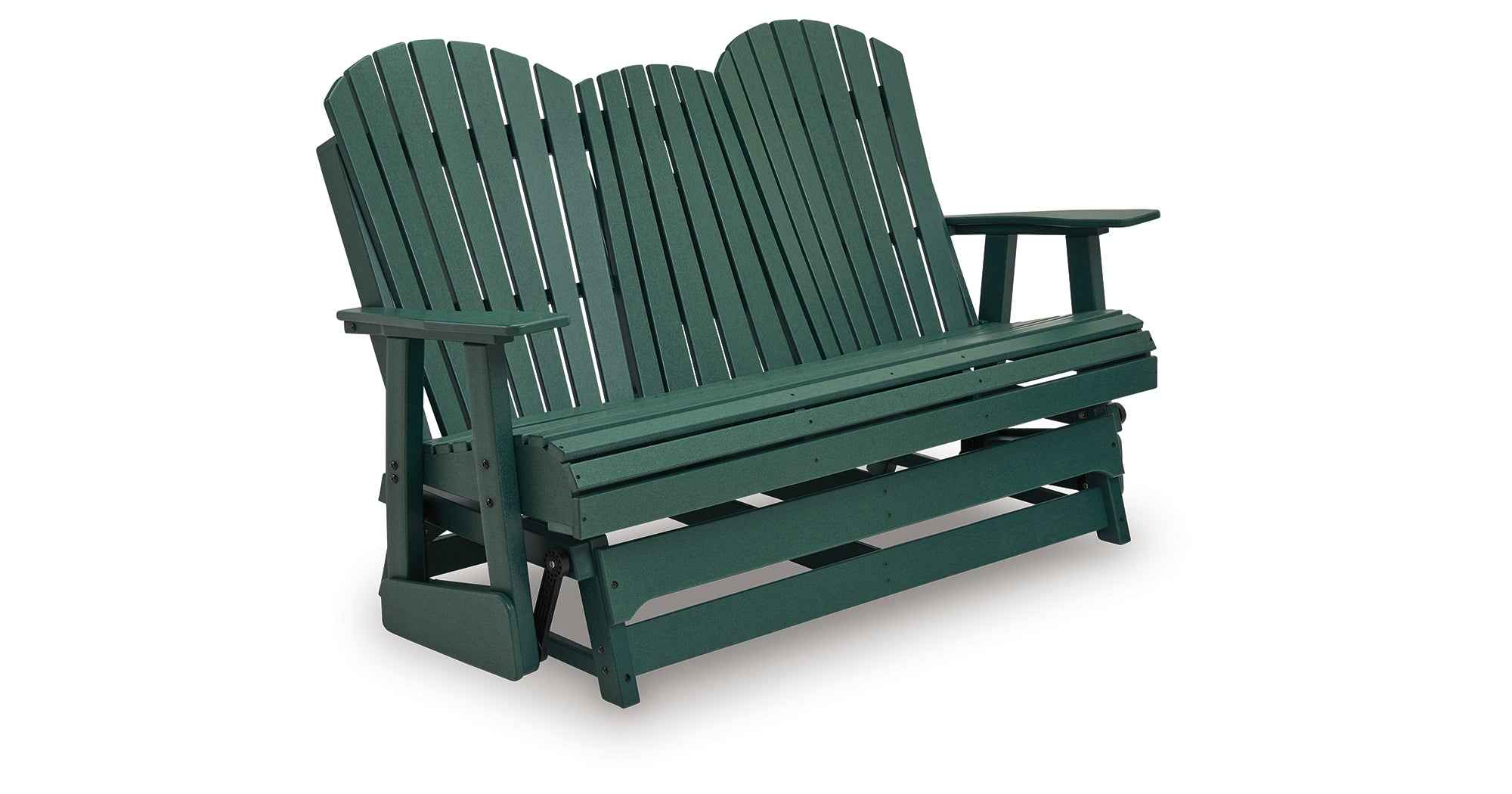 Shell Beach Green Outdoor Loveseat Glider - Image 8