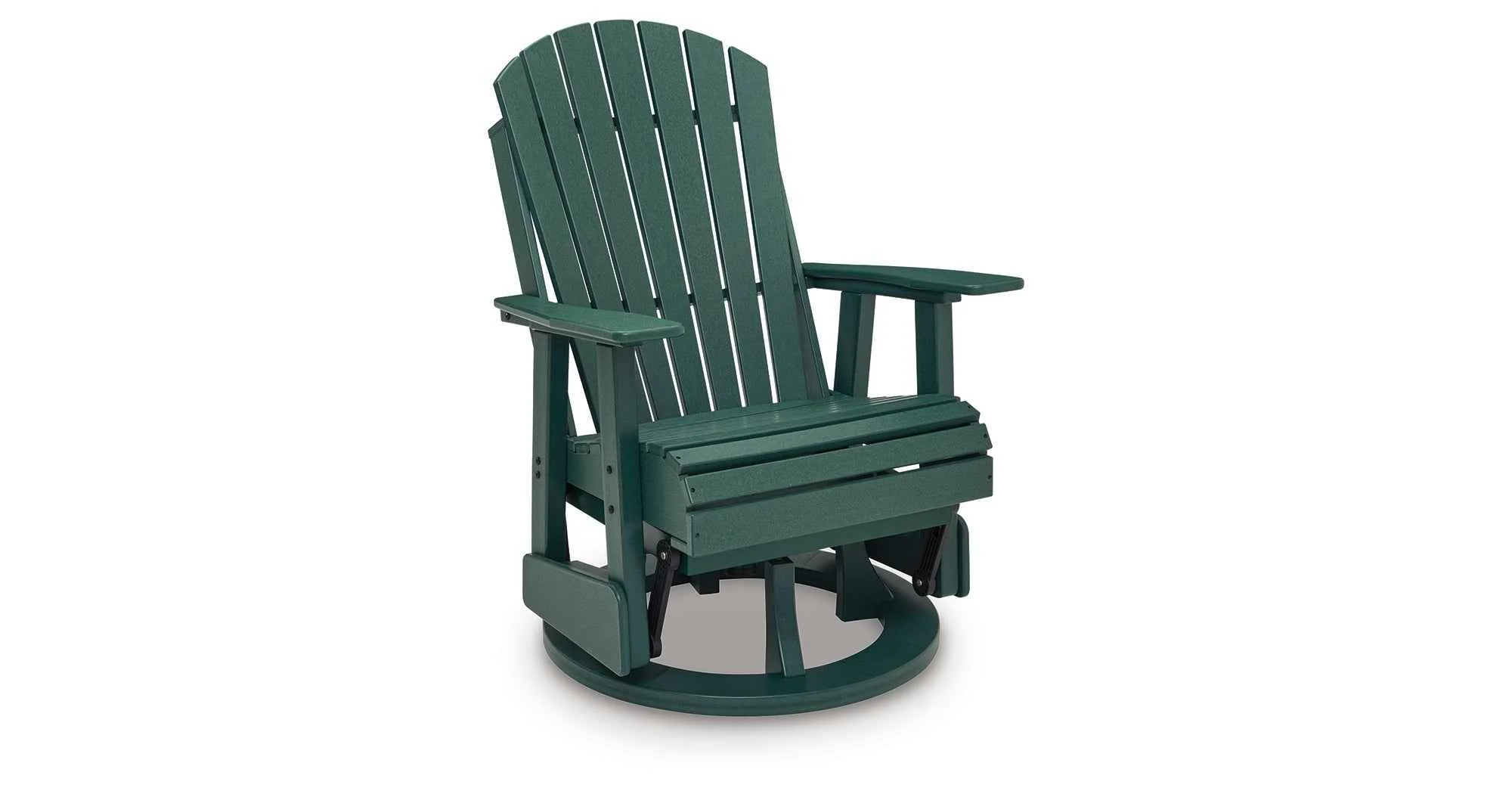 Shell Beach Green Outdoor Swivel Glider Chair - Image 9