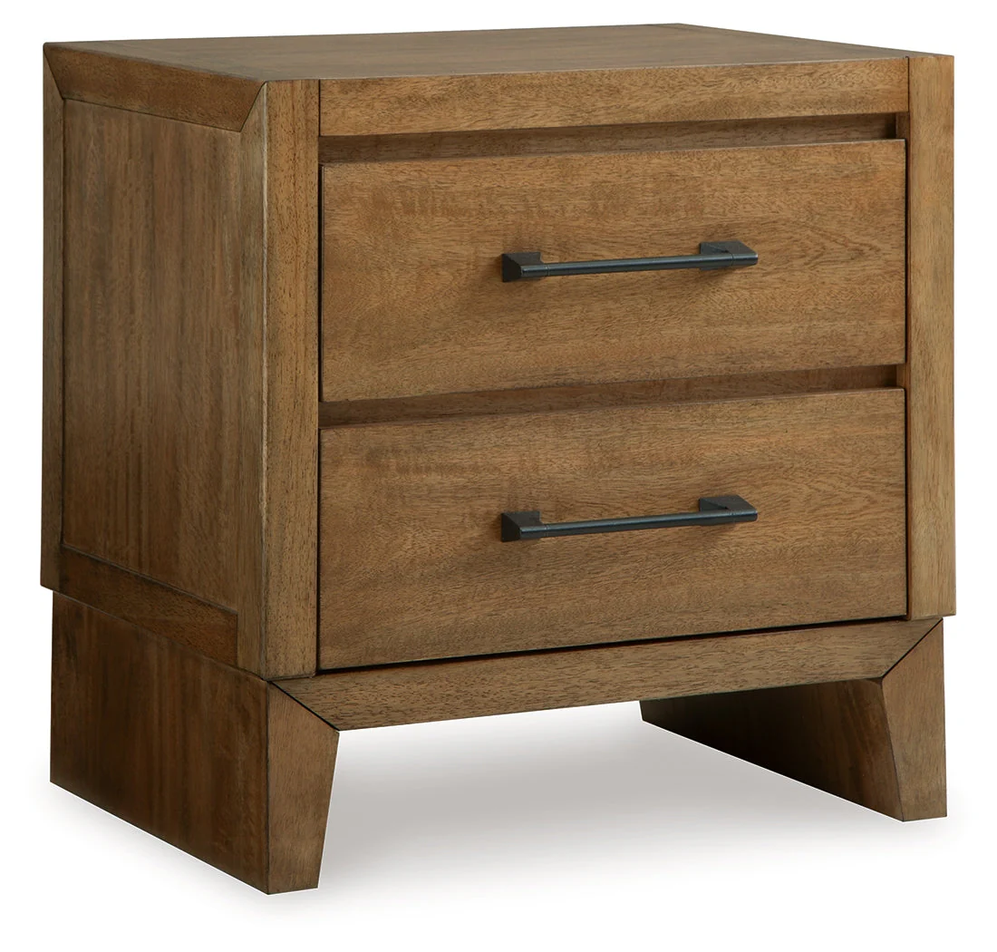 Sherbana Light Brown Platform Bedroom Set - Image 15